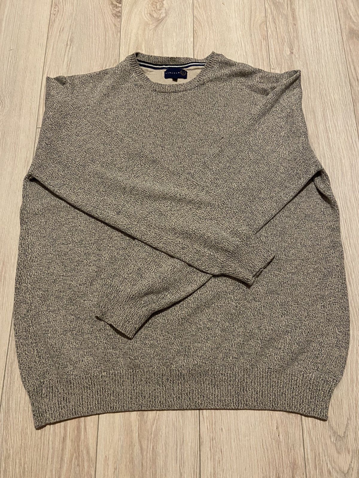 Designer Lincoln vintage knit cotton sweater Size US XL / EU 56 / 4 - 1 Thumbnail