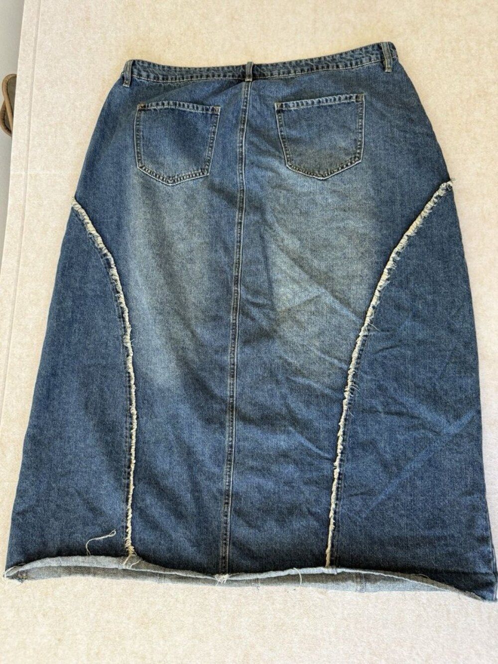 Hot Topic Hot Topic Social Collision Frayed Star Denim Skirt Women’s Size 26" / US 2 / IT 38 - 2 Thumbnail