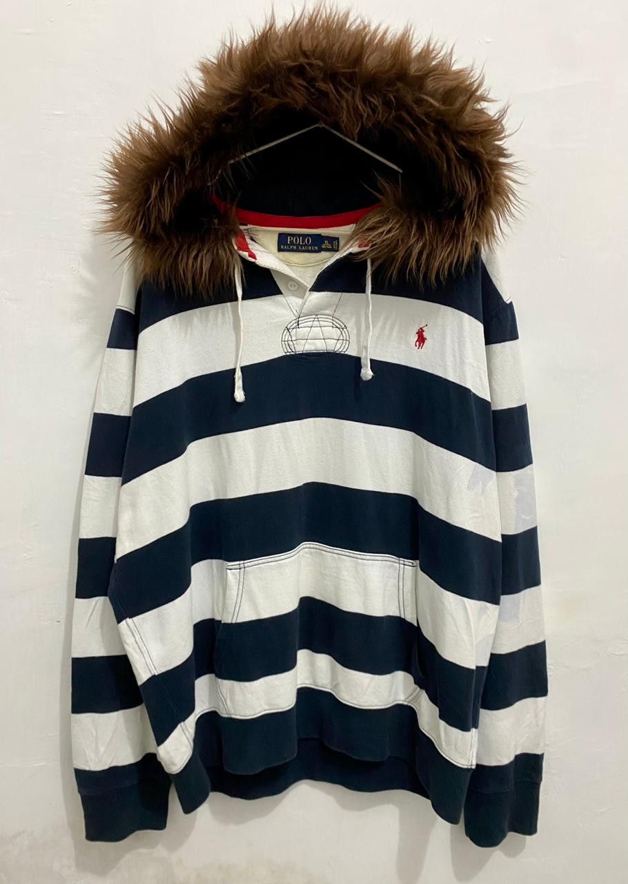 Polo Ralph Lauren 💥LGB💥Polo Ralph Lauren Fur Zipper Hoodie LGB Style Size US XL / EU 56 / 4 - 1 Thumbnail