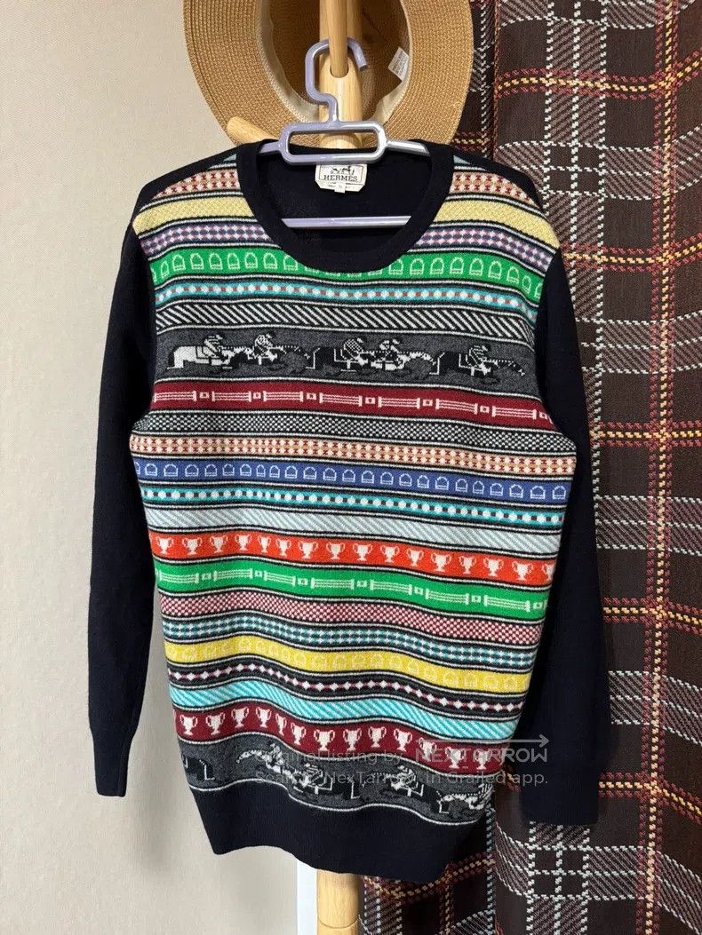 Hermes Cashmere Sweater 30% Cashmere + 70% Wool