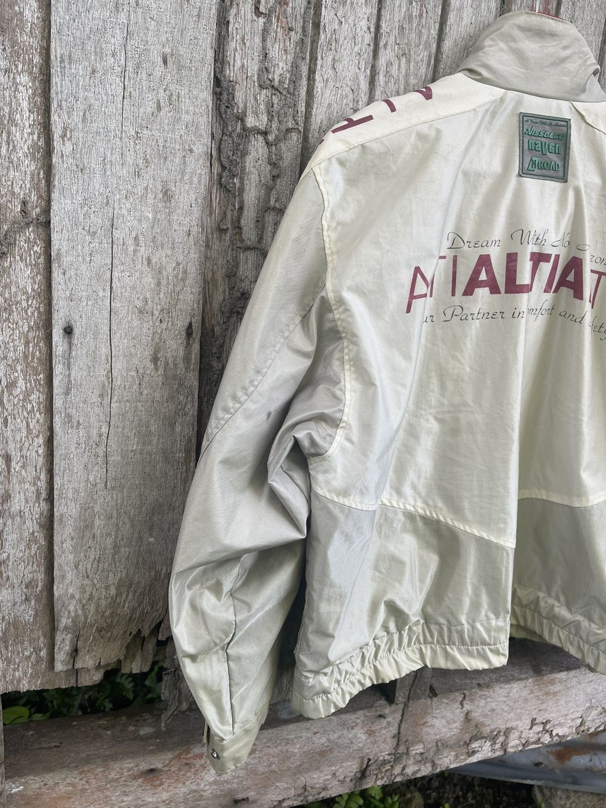 Japanese Brand × Vintage Vintage Altia Racing Jacket by N’ROAD – Grey/Red, Size L Size US M / EU 48-50 / 2 - 10 Thumbnail
