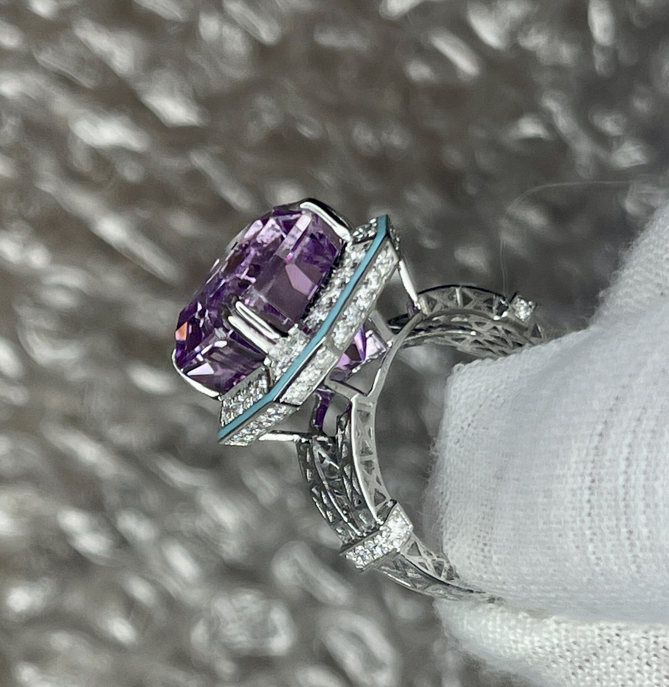 Jewelry Bague Rose Kunzite naturelle 13,82ct Size ONE SIZE - 5 Thumbnail