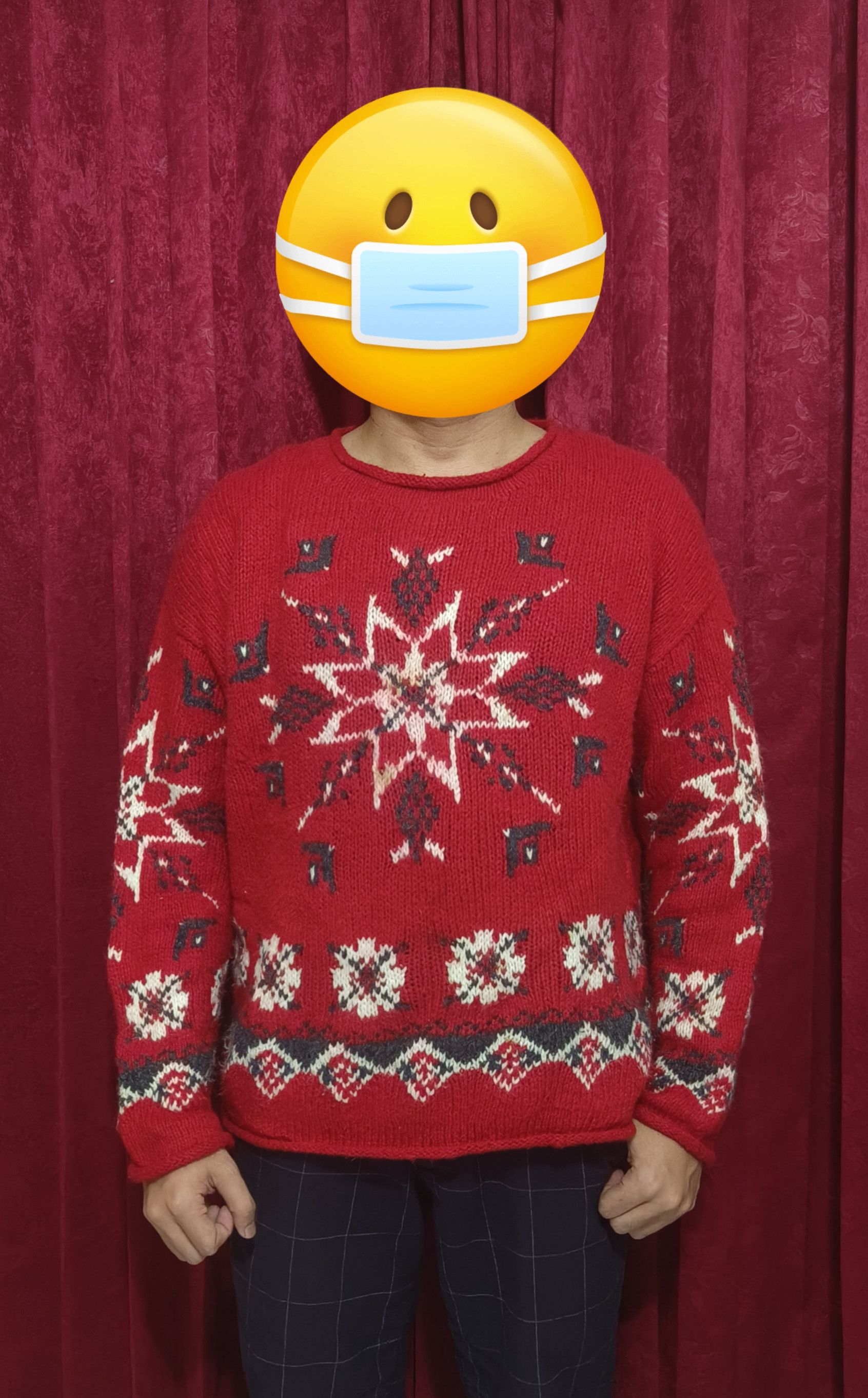 Other Vintage TRUE MARK Women's Star Floral Motifs Knit Sweater Size L / US 10 / IT 46 - 7 Thumbnail