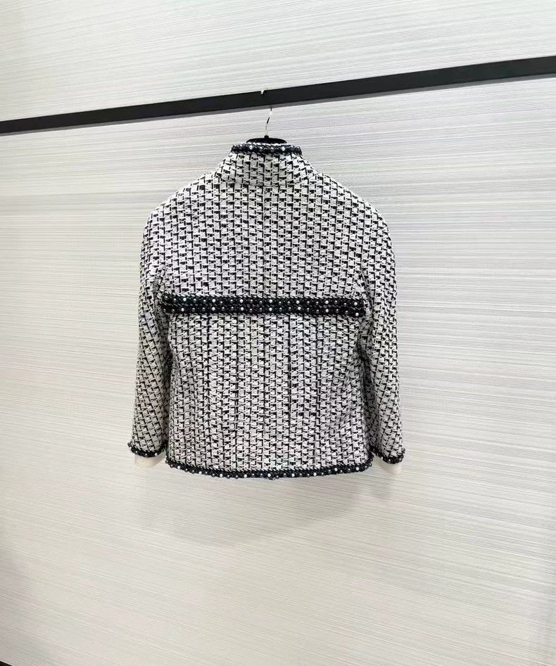 Chanel Chanel Heavy industry black and white pearl woven rolled e Size XS / US 0-2 / IT 36-38 - 2 Thumbnail