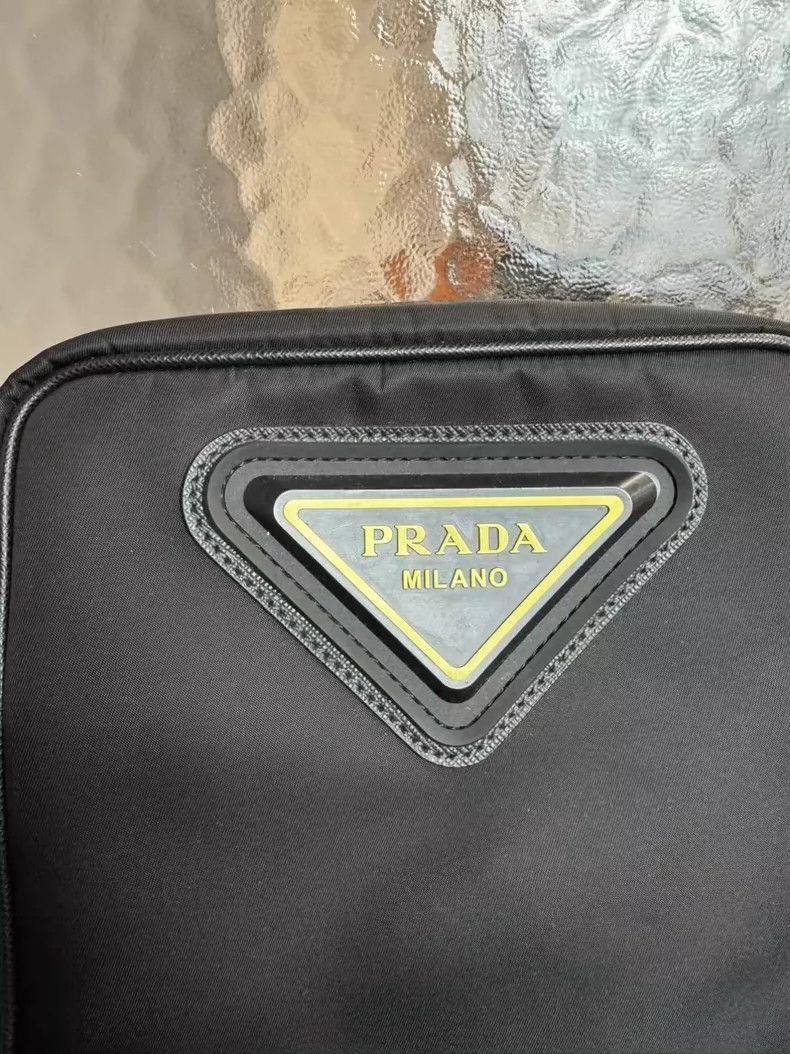 Prada Prada Yellow Triangle Recycled Nylon Camera Bag -2505 Size ONE SIZE - 2 Thumbnail