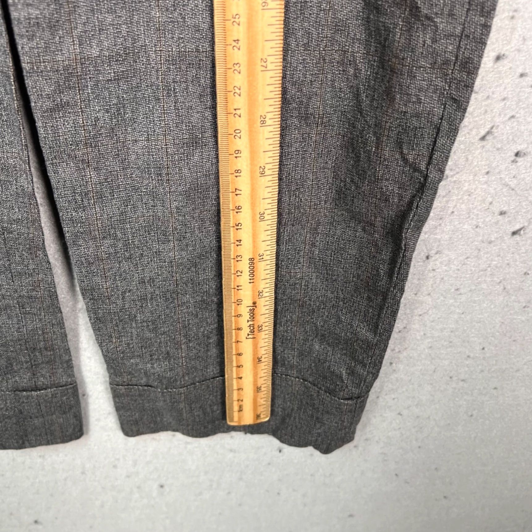 DRYKORN Drykorn Gray Wool Blend Tailored Pants Mens Size 46 Dress Pants Slim Tapered Flat Front 30in Inseam Modern Mens Clothing Size US 30 / EU 46 - 7 Thumbnail