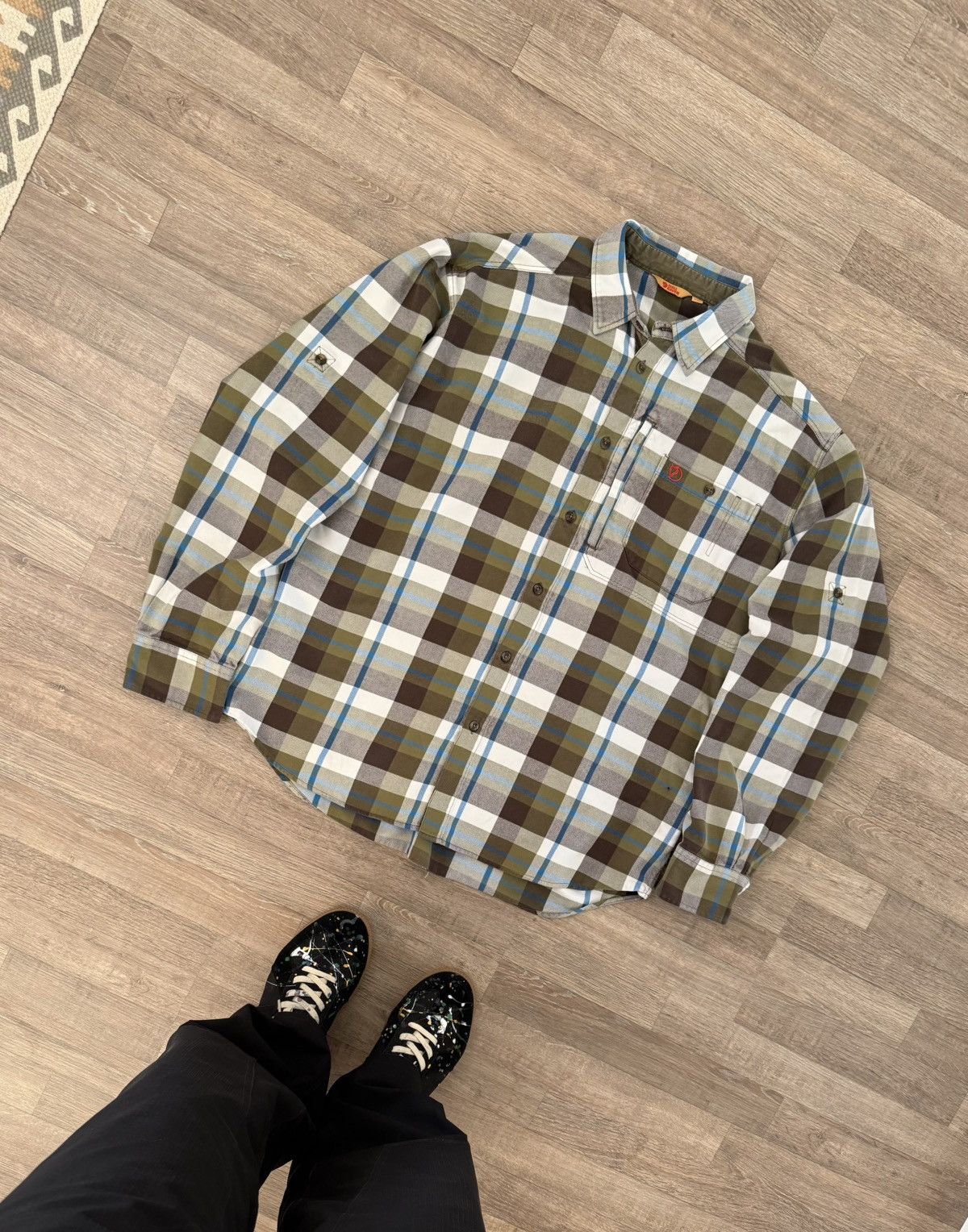 Fjallraven Fjallraven Y2K Plaid Flannel Gorpcore Outdoor Button Up Size US XL / EU 56 / 4 - 2 Thumbnail