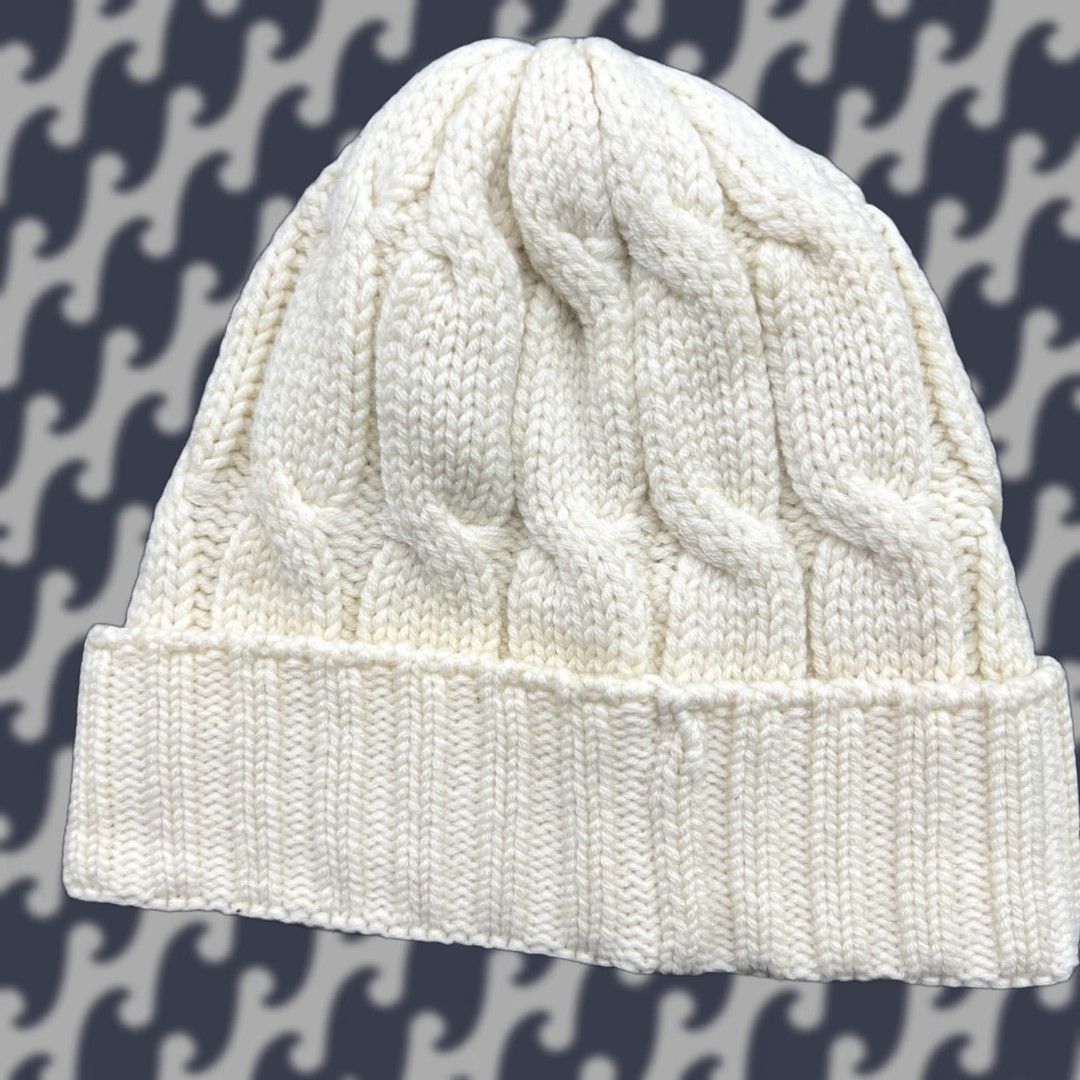 Vintage Norrona /29 Cable Knit Beanie Beanie Hat One Size 100% Merino Wool White Thermal Unisex Adults Womens Mens Size ONE SIZE - 1 Thumbnail