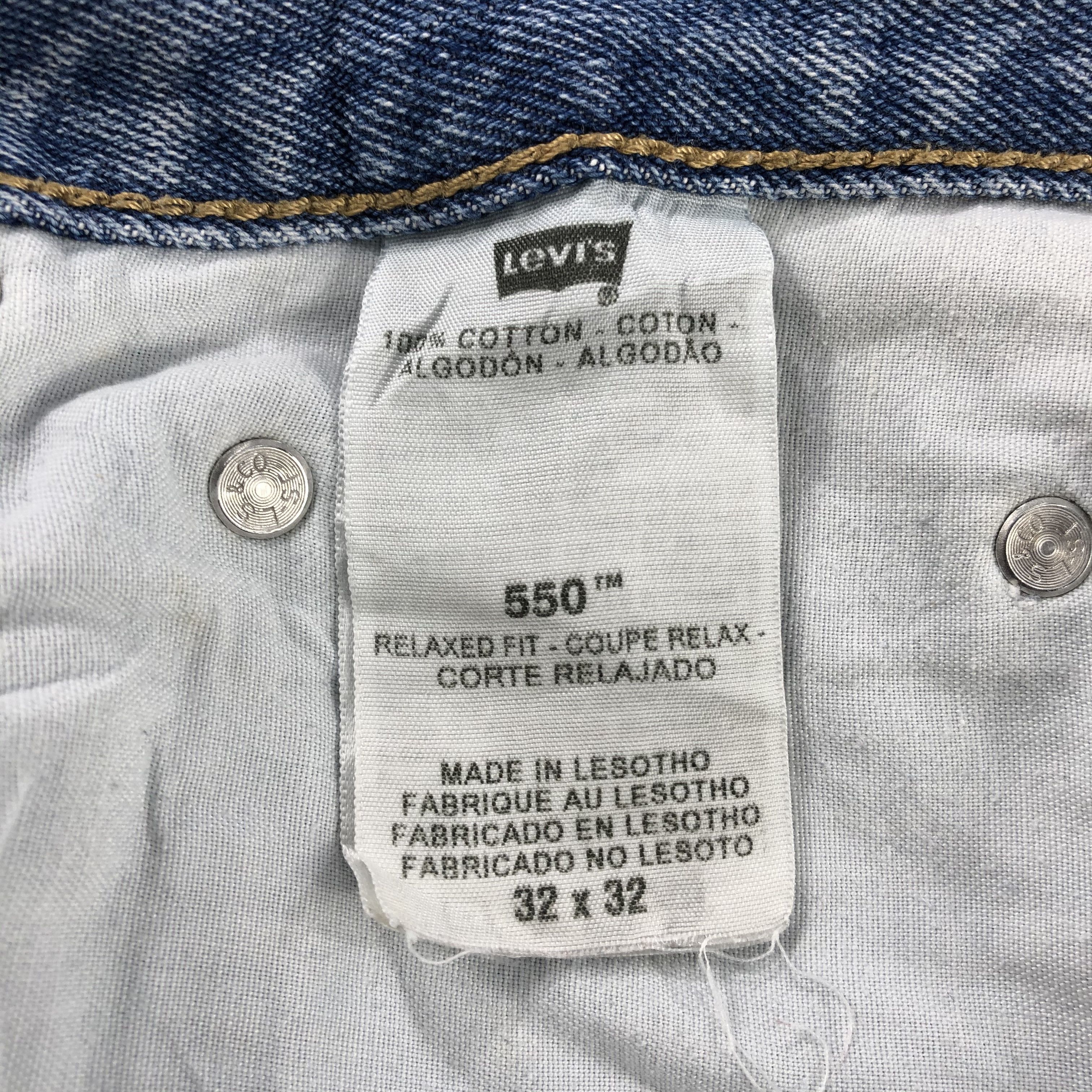 Levi's Vintage Levis 550 Jeans Medium Wash Denim KJ1091 Size US 32 / EU 48 - 17 Thumbnail