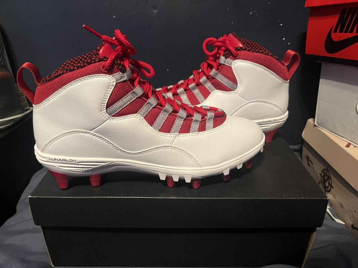 image of Jordan Brand 10 Td Mid Shoes in White, Men's (Size 9)