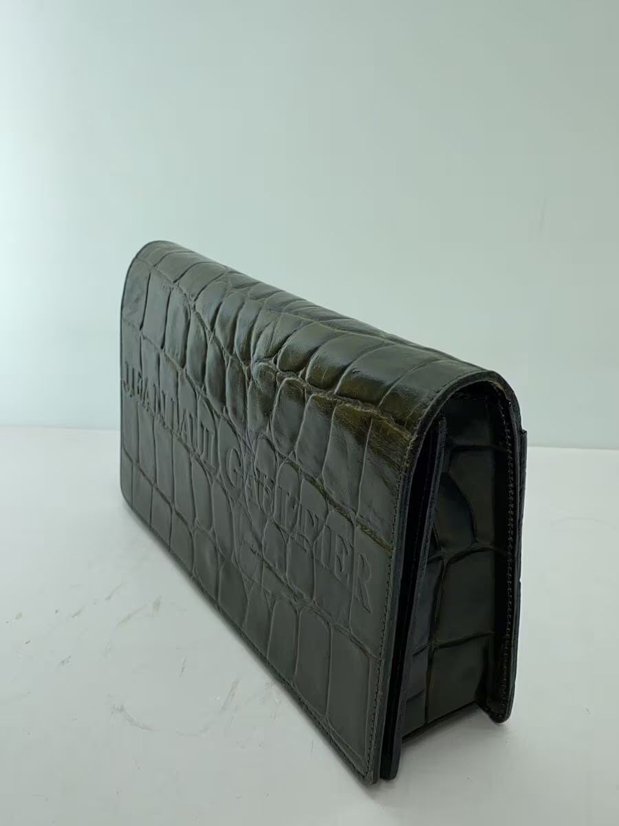 Jean Paul Gaultier Crocodile Embossed Logo Leather Purse Size ONE SIZE - 2 Thumbnail
