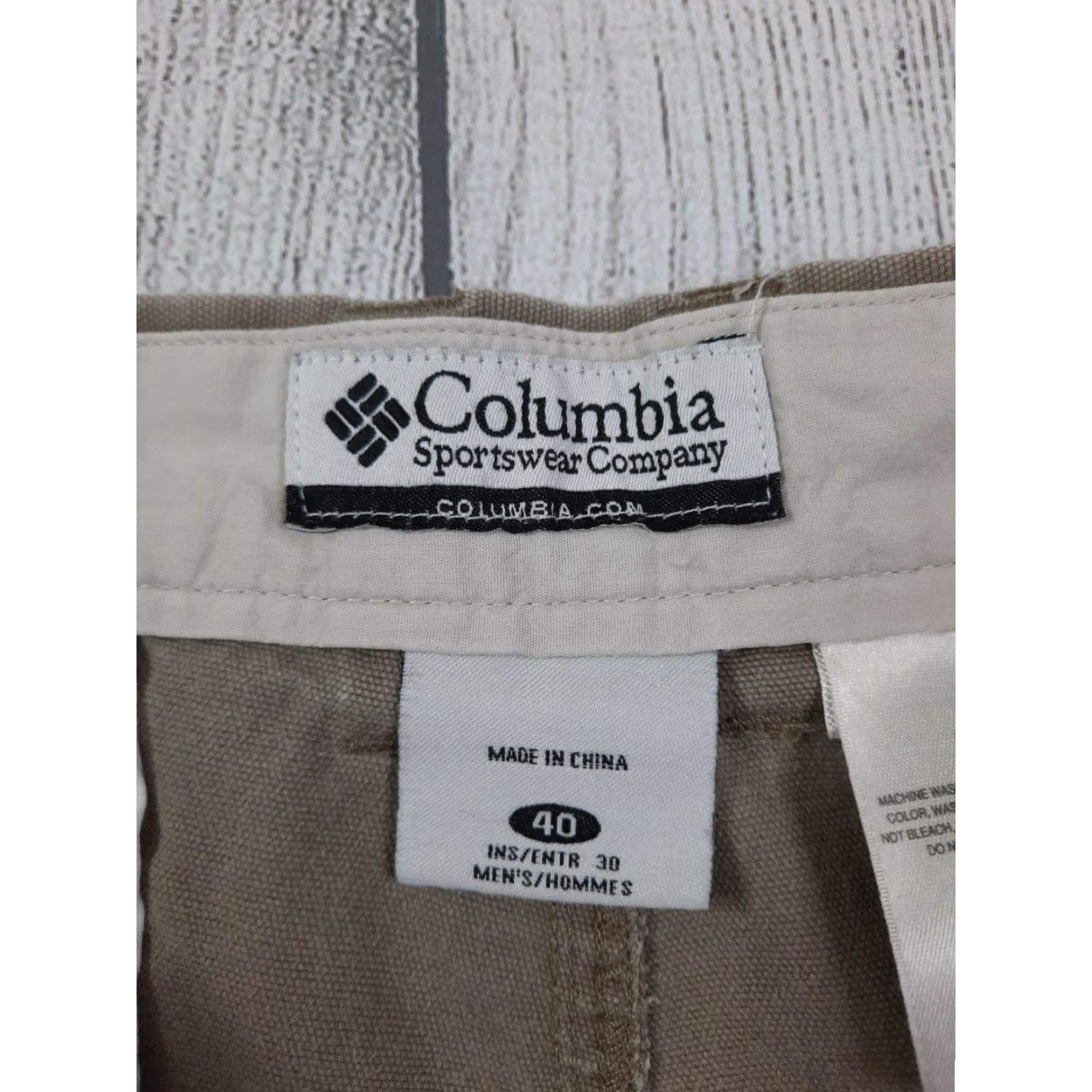 Vintage Columbia Tan Khaki Cotton Canvas Regular Fit Pants Size 40 Chino Men Inseam 30 Workwear Casual Outdoor Hiking Size US 38 / EU 54 - 3 Thumbnail