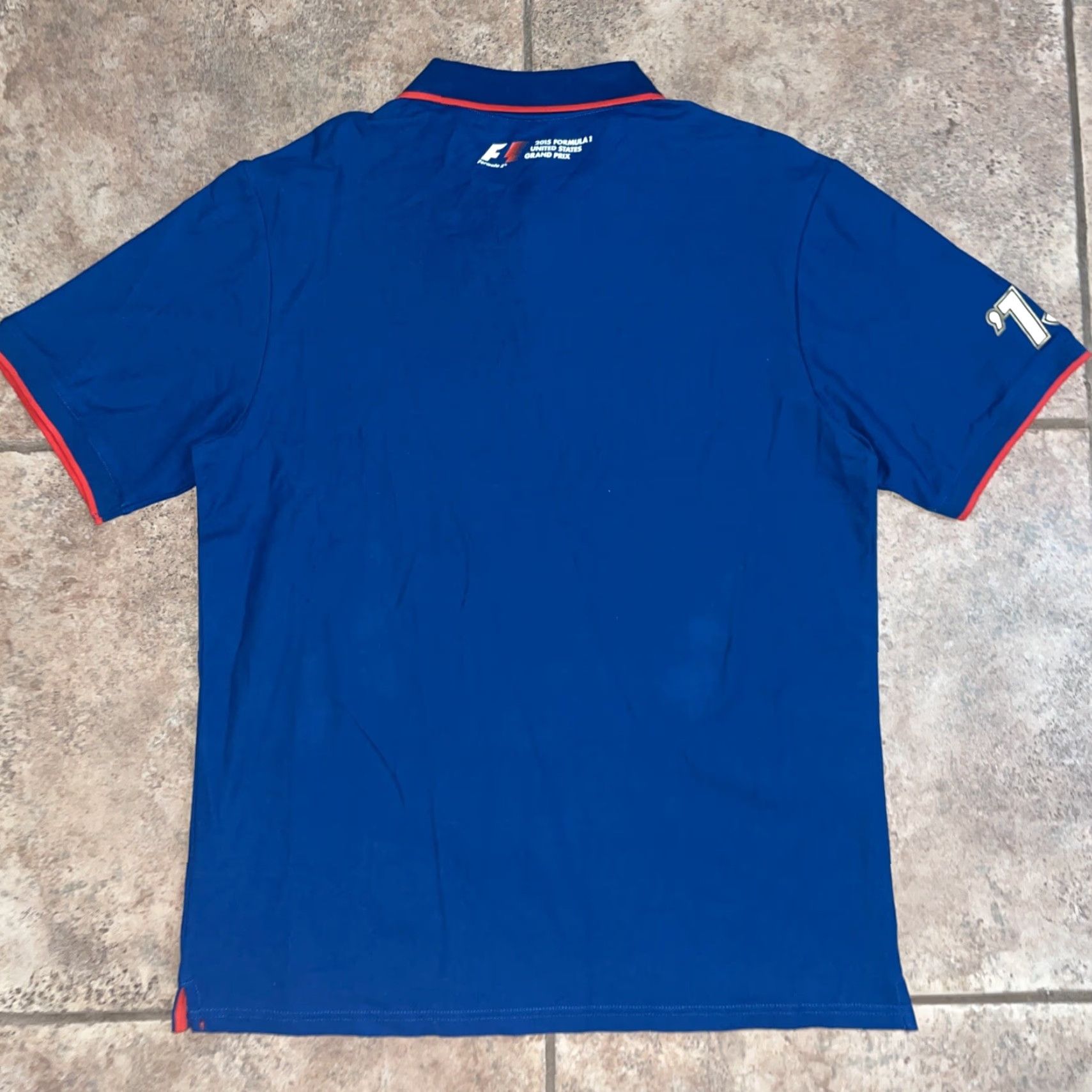 Vintage Polo Shirt 2015 Formula Grand Prix United States Polo Mens XL Short Sleeve Blue Button-Up Mens XL Size US XL / EU 56 / 4 - 4 Thumbnail