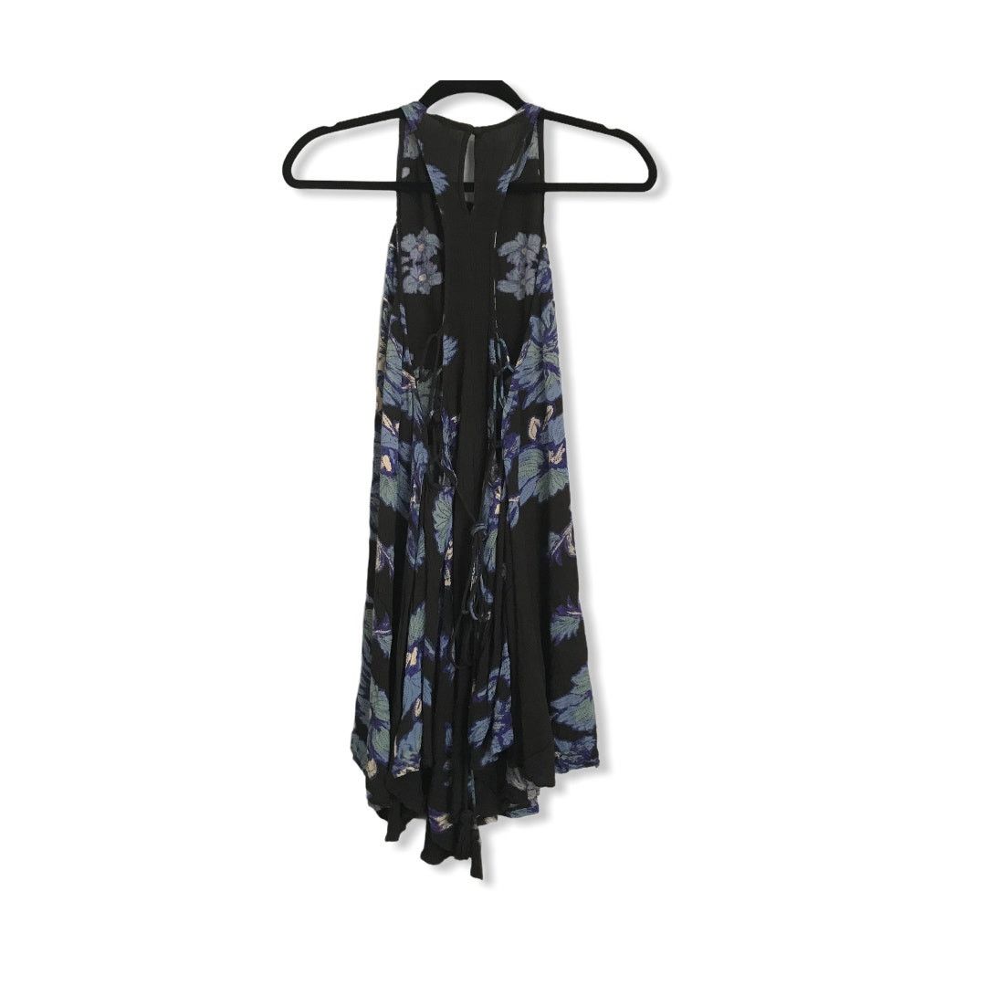 Free People Free People Paint the Sun Black Floral Slip Dress S Size S / US 4 / IT 40 - 5 Thumbnail