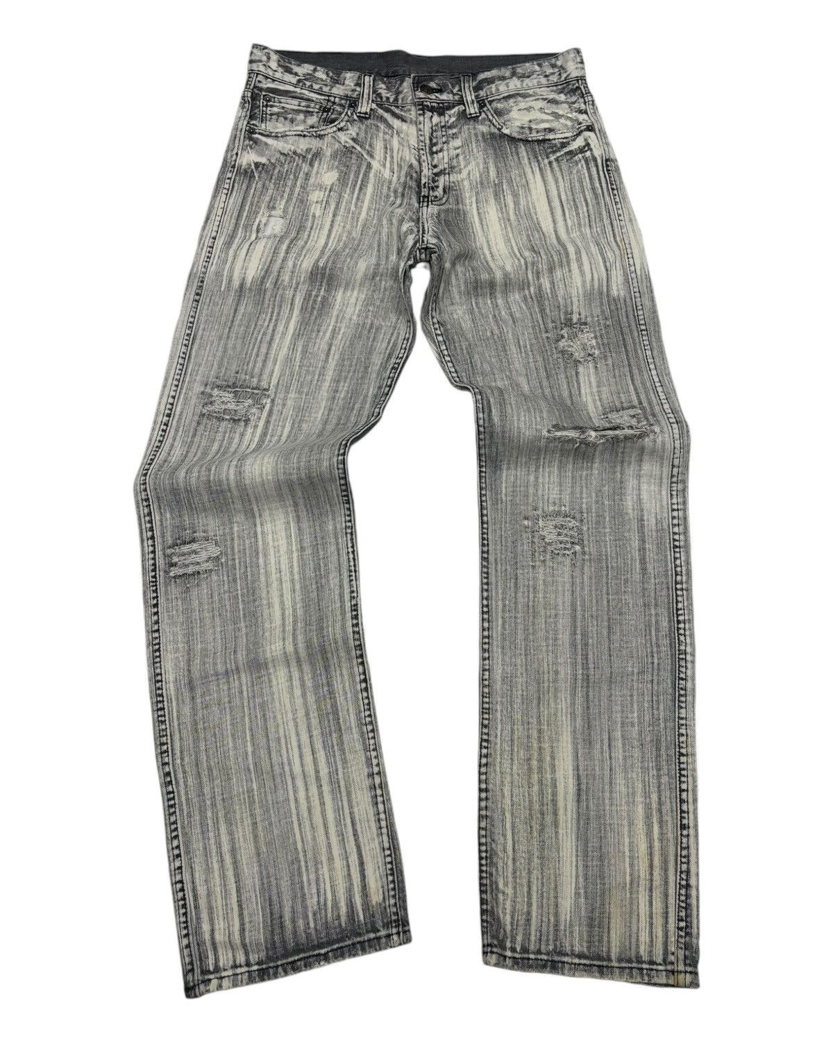 Hysteric Glamour × If Six Was Nine × Tornado Mart 🔥TORNADO MART BLEACHED DISTRESS DENIM JEANS Size US 32 / EU 48 - 5 Thumbnail
