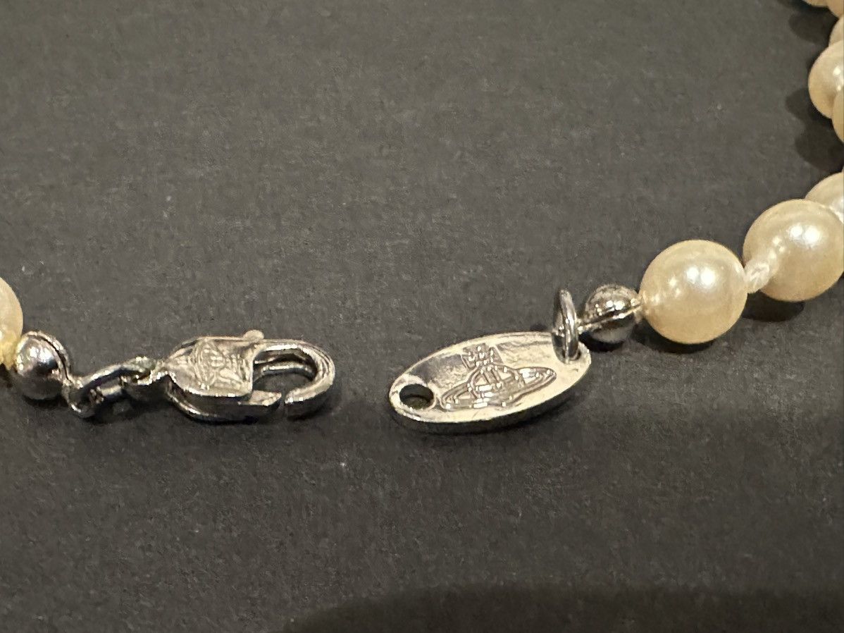 Vivienne Westwood Man. Mini Bas Relief Pearl Necklace Size ONE SIZE - 3 Thumbnail