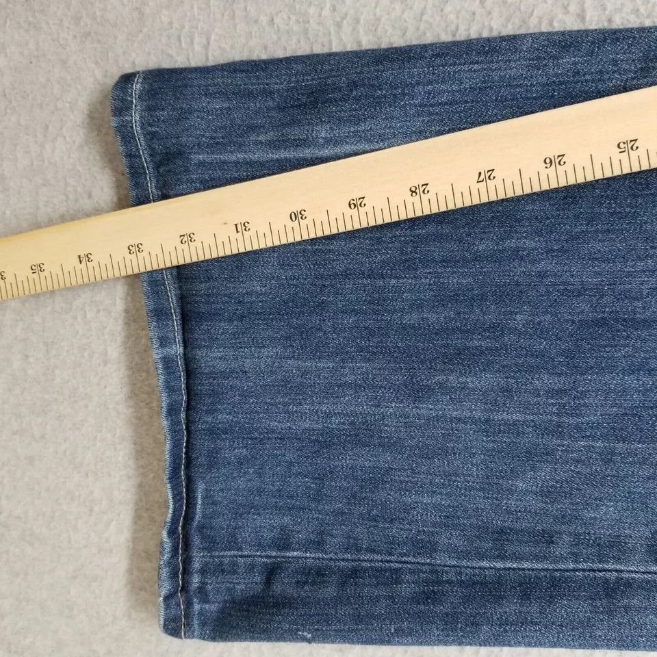 Seven 7 Seven7 Jeans Womens 33x33 Blue Denim Flared Stretch Size 33" - 5 Thumbnail