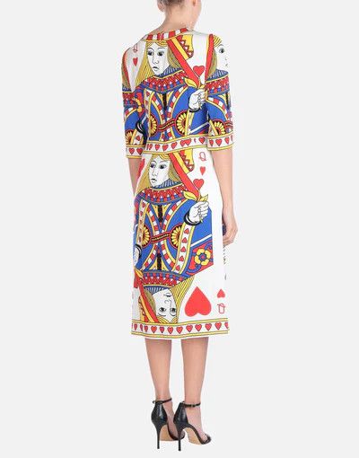 Dolce & Gabbana o1y0825 Midi Dress in Multicolor Size XS / US 0-2 / IT 36-38 - 3 Thumbnail