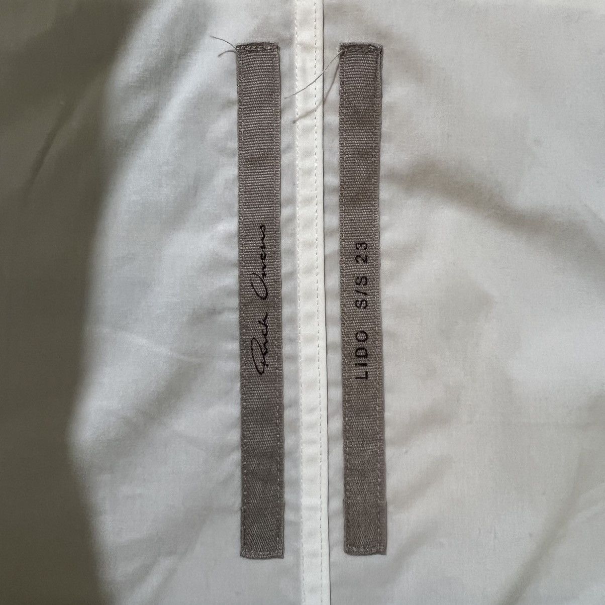 Rick Owens Rick Owens Lido SS23 Magnum Button Down White Short Sleeve Size US M / EU 48-50 / 2 - 4 Thumbnail