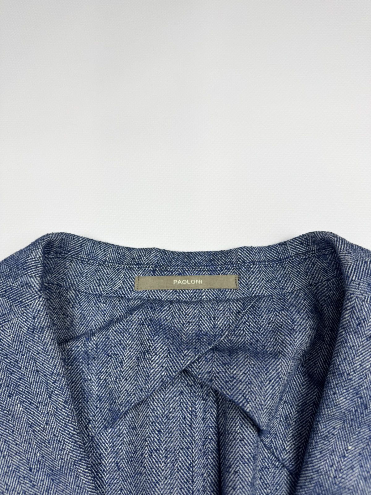 Paoloni Paoloni Linen Men's Blazer Size US M / EU 48-50 / 2 - 3 Thumbnail