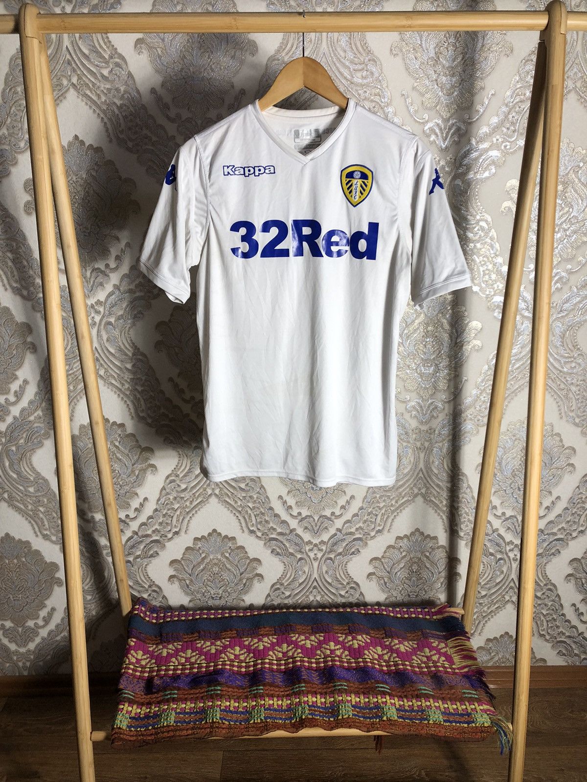 Vintage VERY RARE KAPPA FC LEEDS UNITED ENGLAND SOCCER JERSEY 90s Size US M / EU 48-50 / 2 - 1 Thumbnail