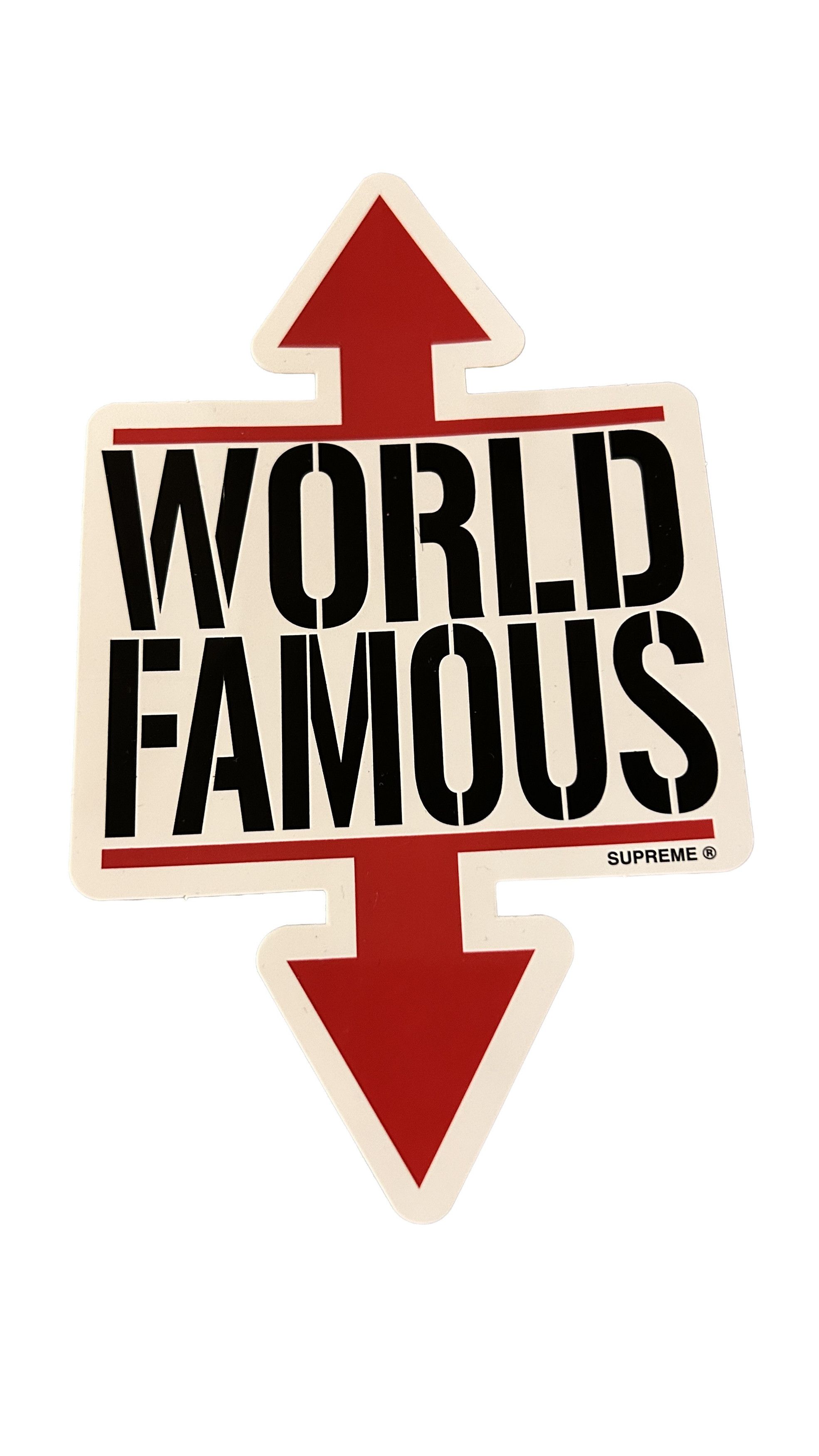 Supreme Supreme World Famous Sticker SS26 Size ONE SIZE - 1 Preview
