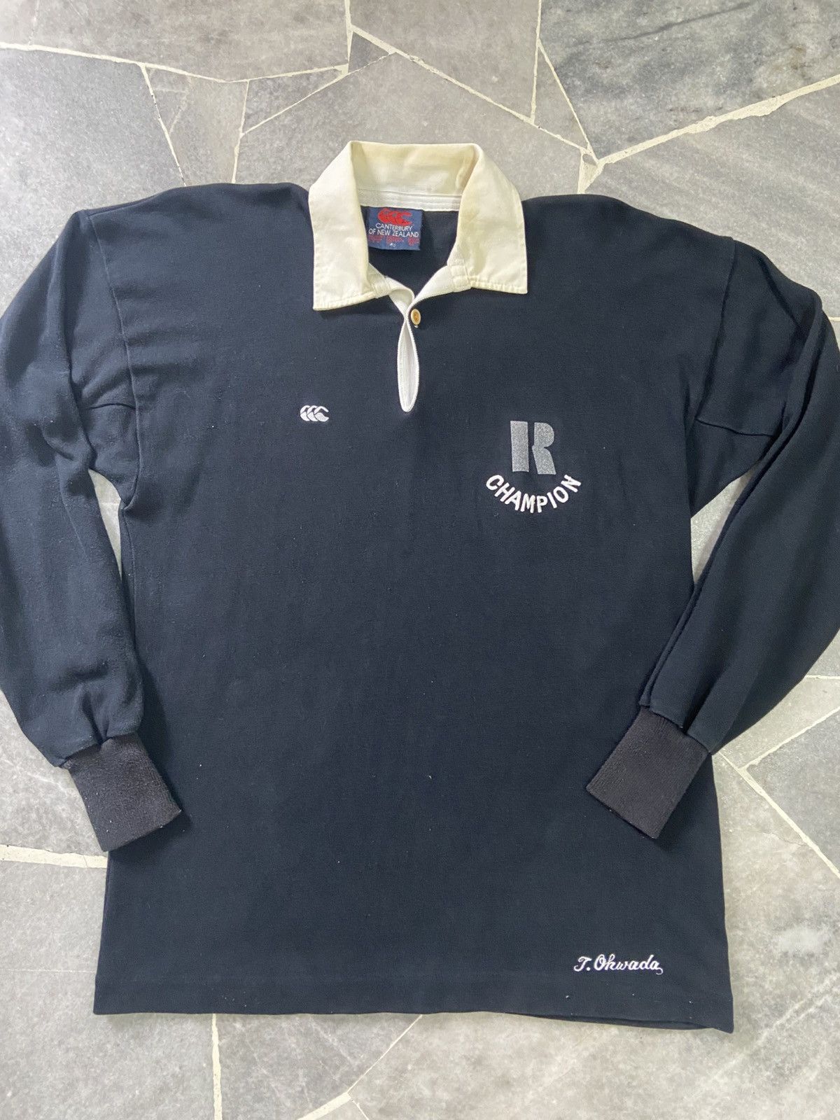 Canterbury of New Zealand 90s Canterbury All Black Long Sleeve Rugby Shirt Size US M / EU 48-50 / 2 - 6 Thumbnail