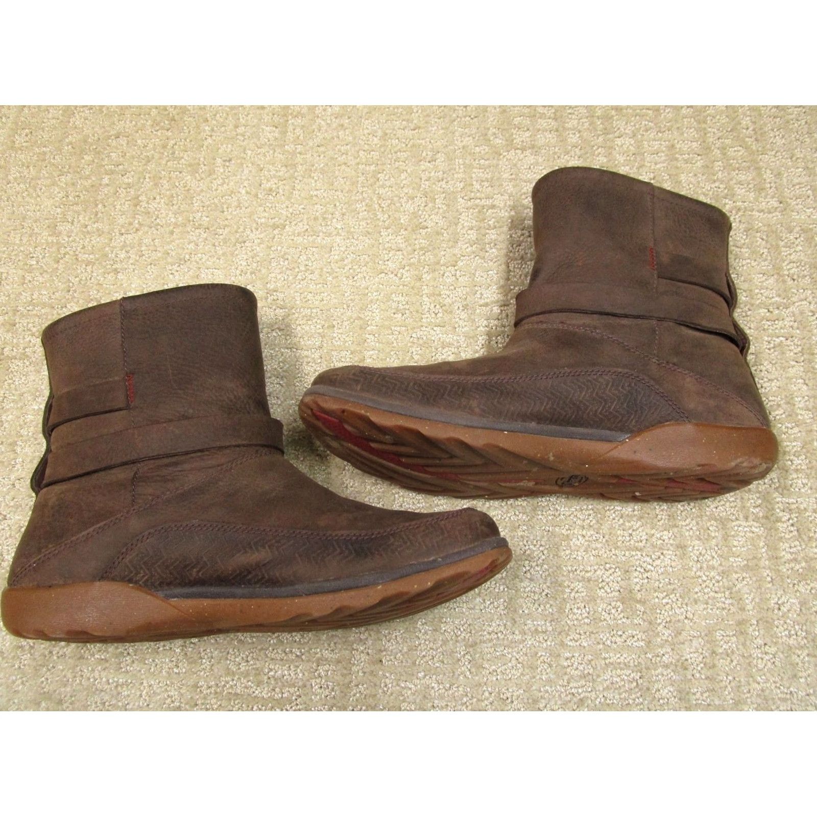 Chaco Chaco Hopi Boots Women 9.5 Leather Wool Fleece Lined Buckle Snap Outdoor Hiking Boots Size L / US 10 / IT 46 - 7 Thumbnail