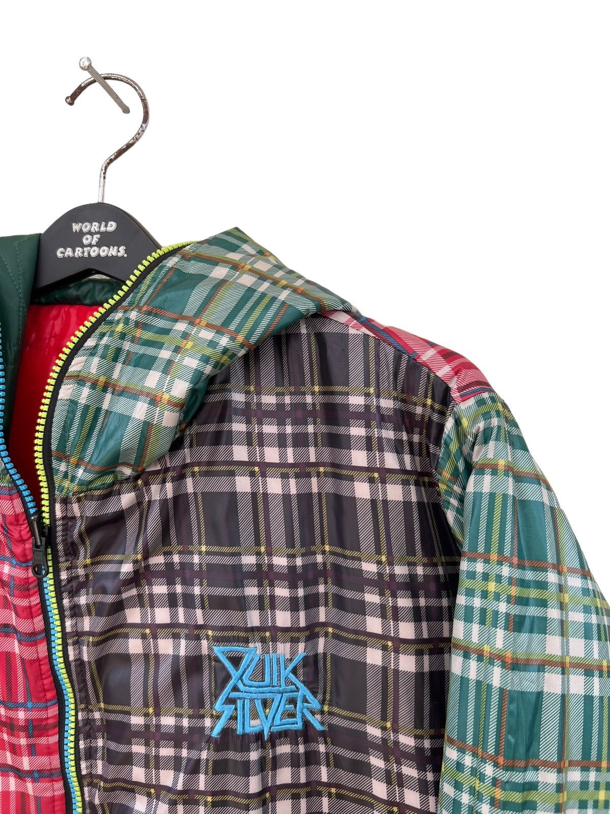 Quiksilver Vintage 2000s Quiksilver Multi Colour Reversible Puffer hood Size US XL / EU 56 / 4 - 9 Thumbnail