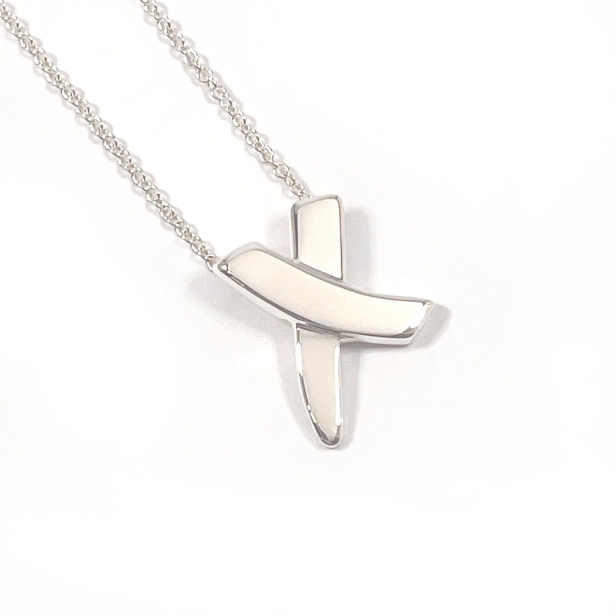 Tiffany & Co. TIFFANY & Co. Tiffany Graffiti X Kiss Paloma Picasso Necklace in 925 Sterling Silver for Women Size ONE SIZE - 1 Thumbnail