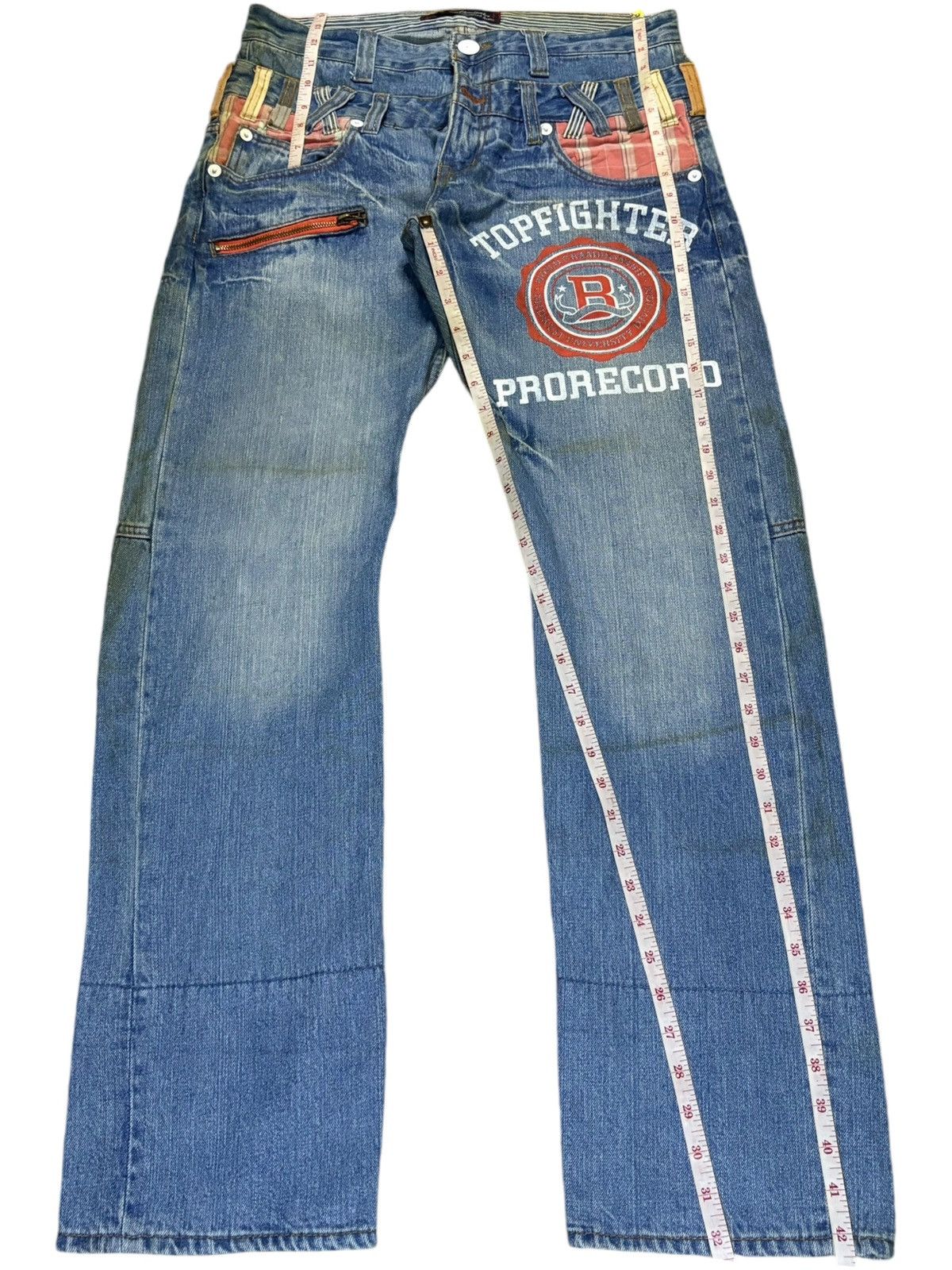 Japanese Brand Vintage Japanese Brand Double Waist Mud Wash Loose Jeans Size US 33 - 13 Thumbnail