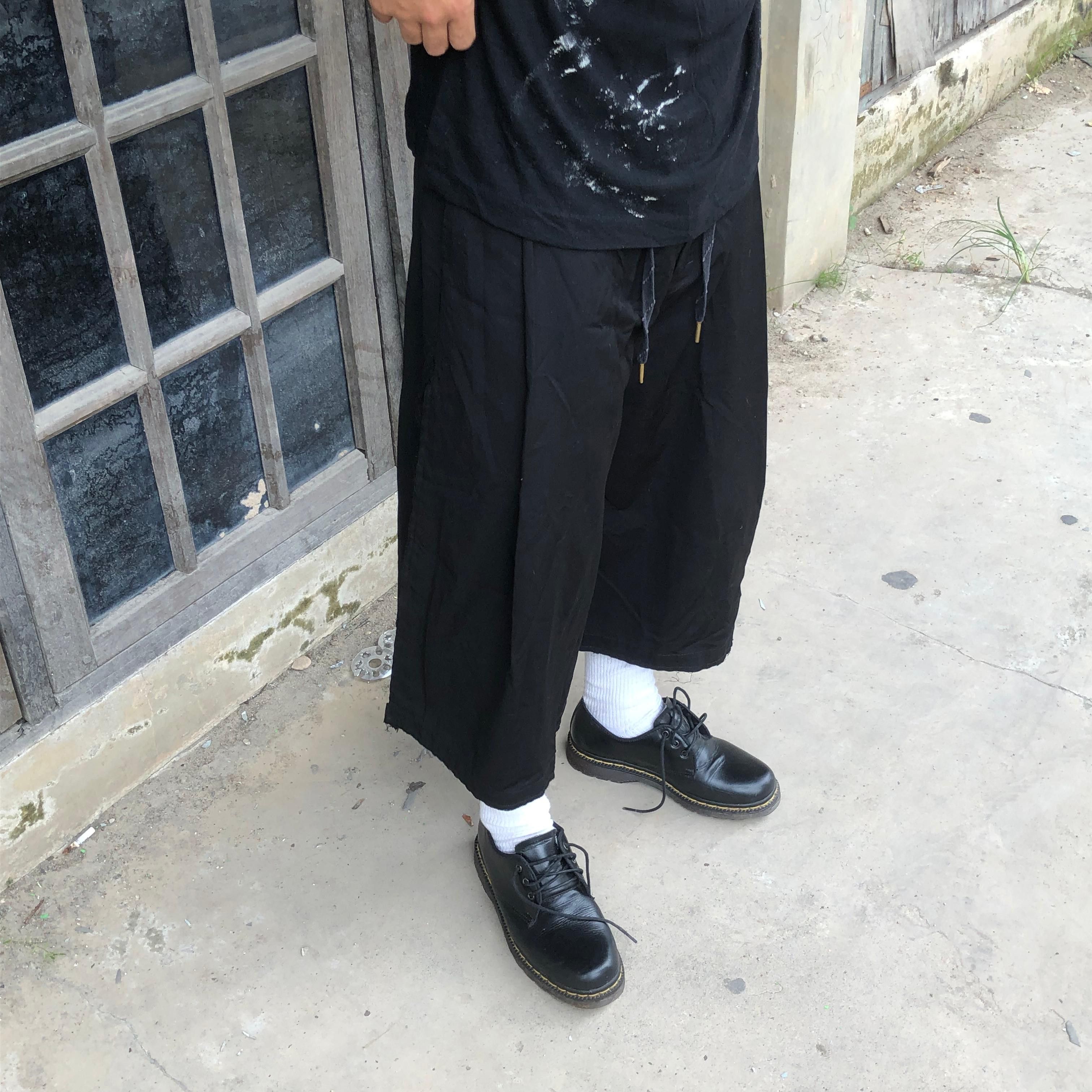 Issey Miyake × JOE CHIA × Yohji Yamamoto Joe Chia Unfinished Hakama Pants Size US 30 / EU 46 - 2 Thumbnail