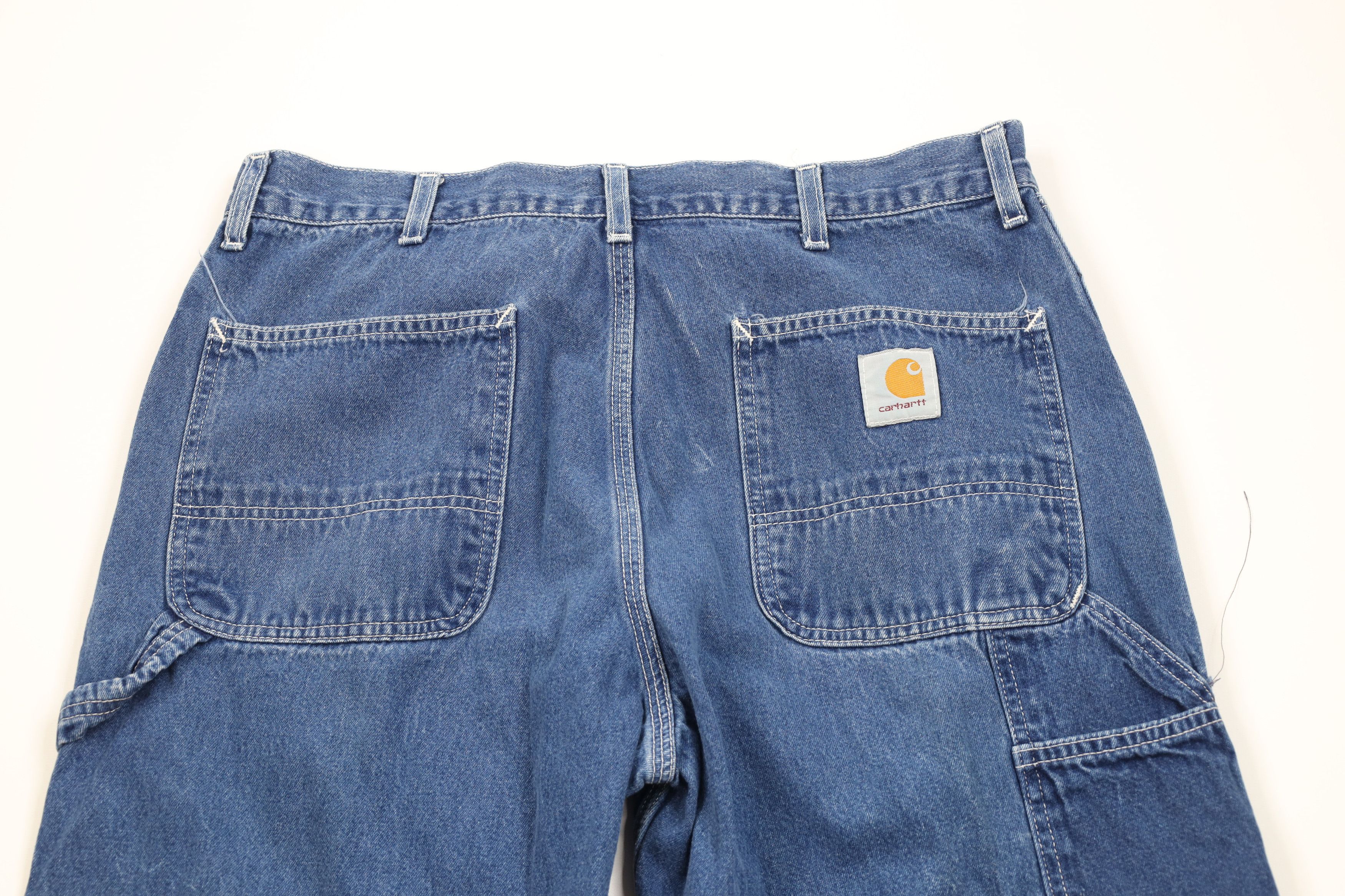 Carhartt Vintage Y2K 2000 Carhartt Spell Out Dungaree Wide Leg Jeans Size US 36 / EU 52 - 11 Thumbnail