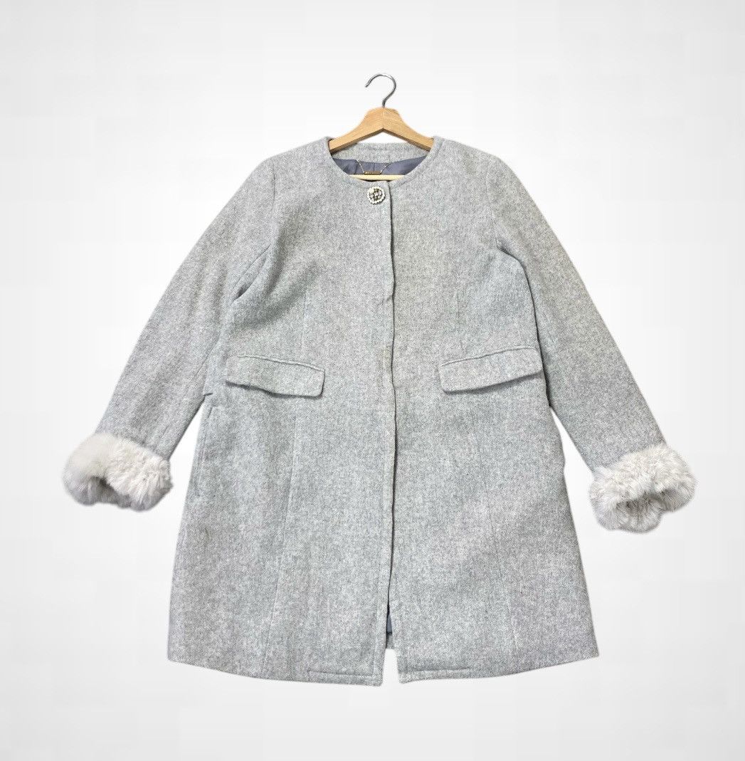 Jil Stuart JILL STUART Long Wool Jacket For Women Size S / US 4 / IT 40 - 3 Thumbnail