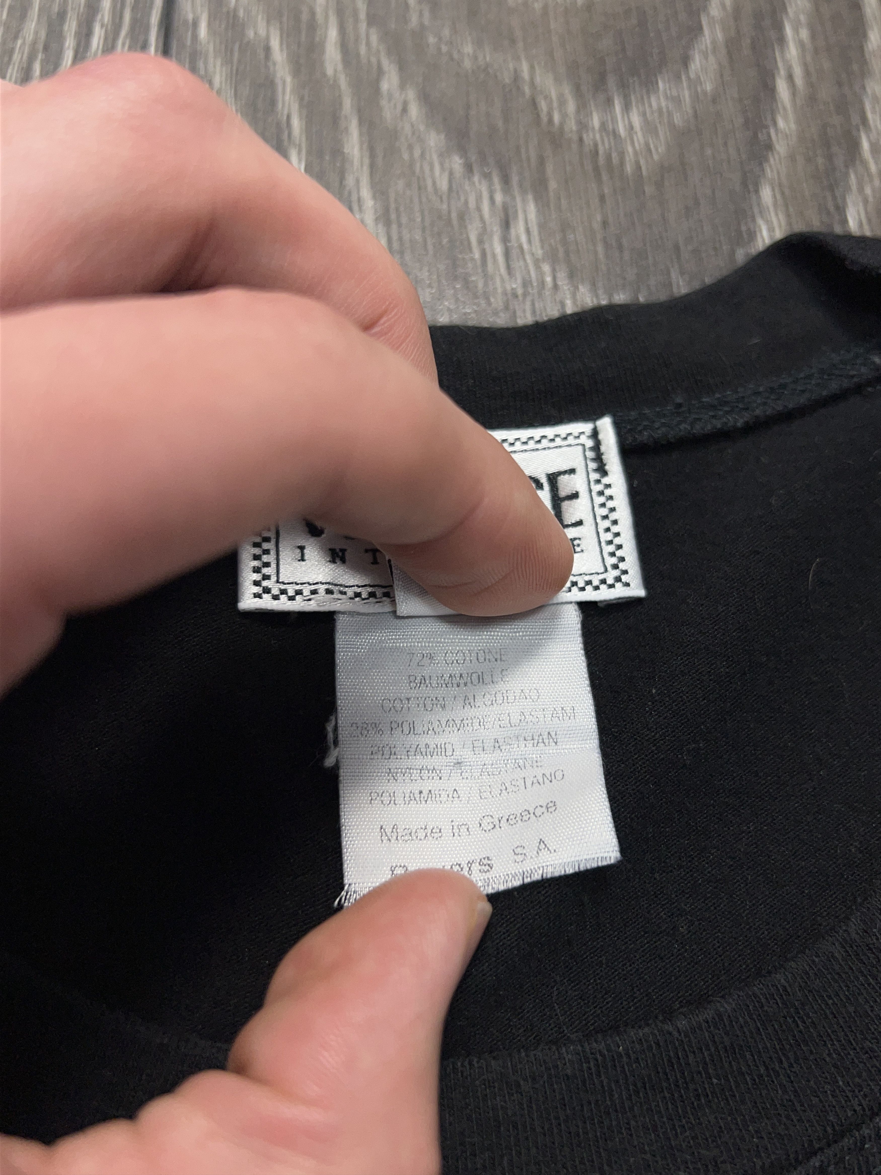Vintage Mens Versace Intensive Logo Black Cotton Polyamide Size XL Size US XL / EU 56 / 4 - 3 Thumbnail