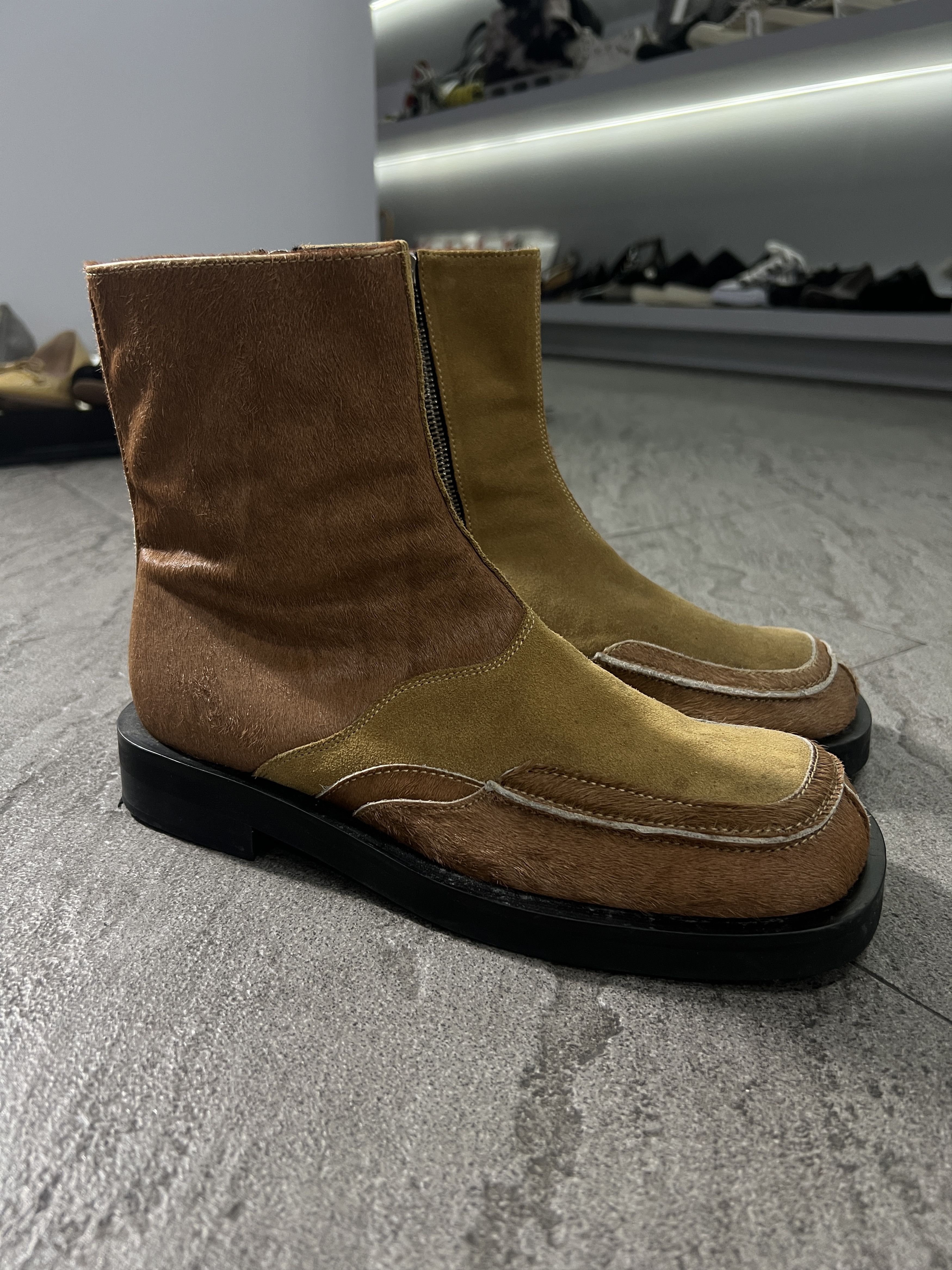 Andersson Bell Andersson Bell Hairy Leather Zip Boots EU41 Size US 8 / EU 41 - 5 Thumbnail