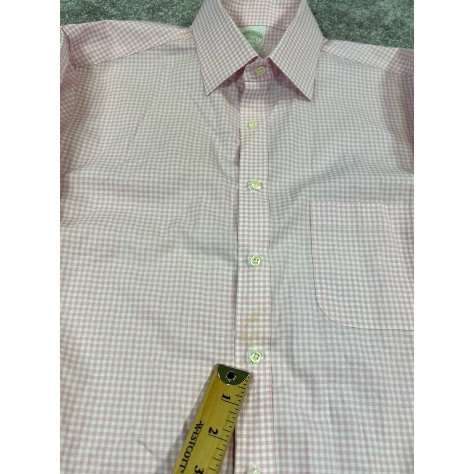 Brooks Brothers Brooks Brothers Pink White Check Dress Shirt Mens 15.5 * User: Brooks Brothers Check Pink White Men's Dress Shirt 15.5 * Size 42R - 5 Thumbnail
