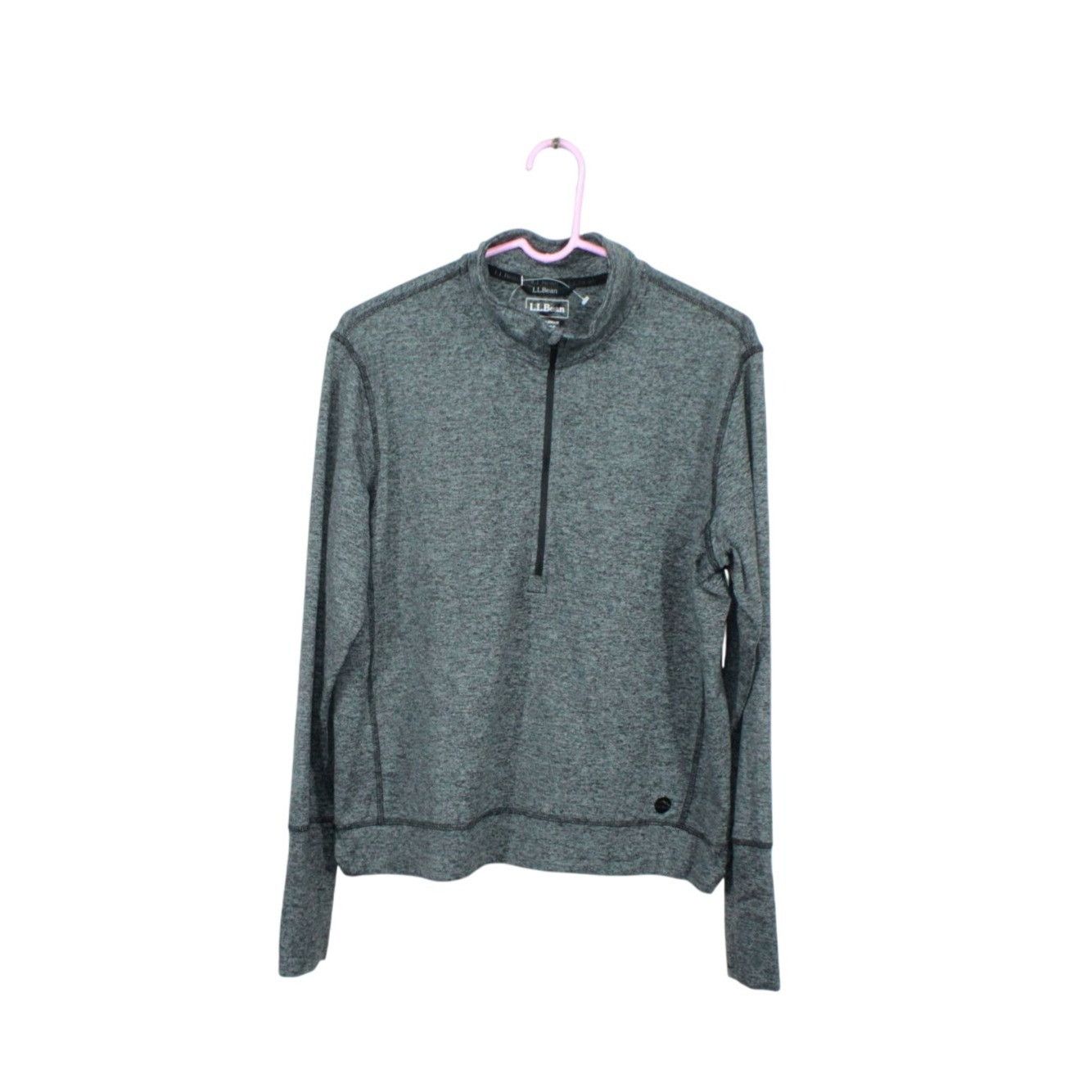 L.L. Bean LL Bean VentureSoft Black Marl Quarter Zip Pullover Size M / US 6-8 / IT 42-44 - 1 Thumbnail