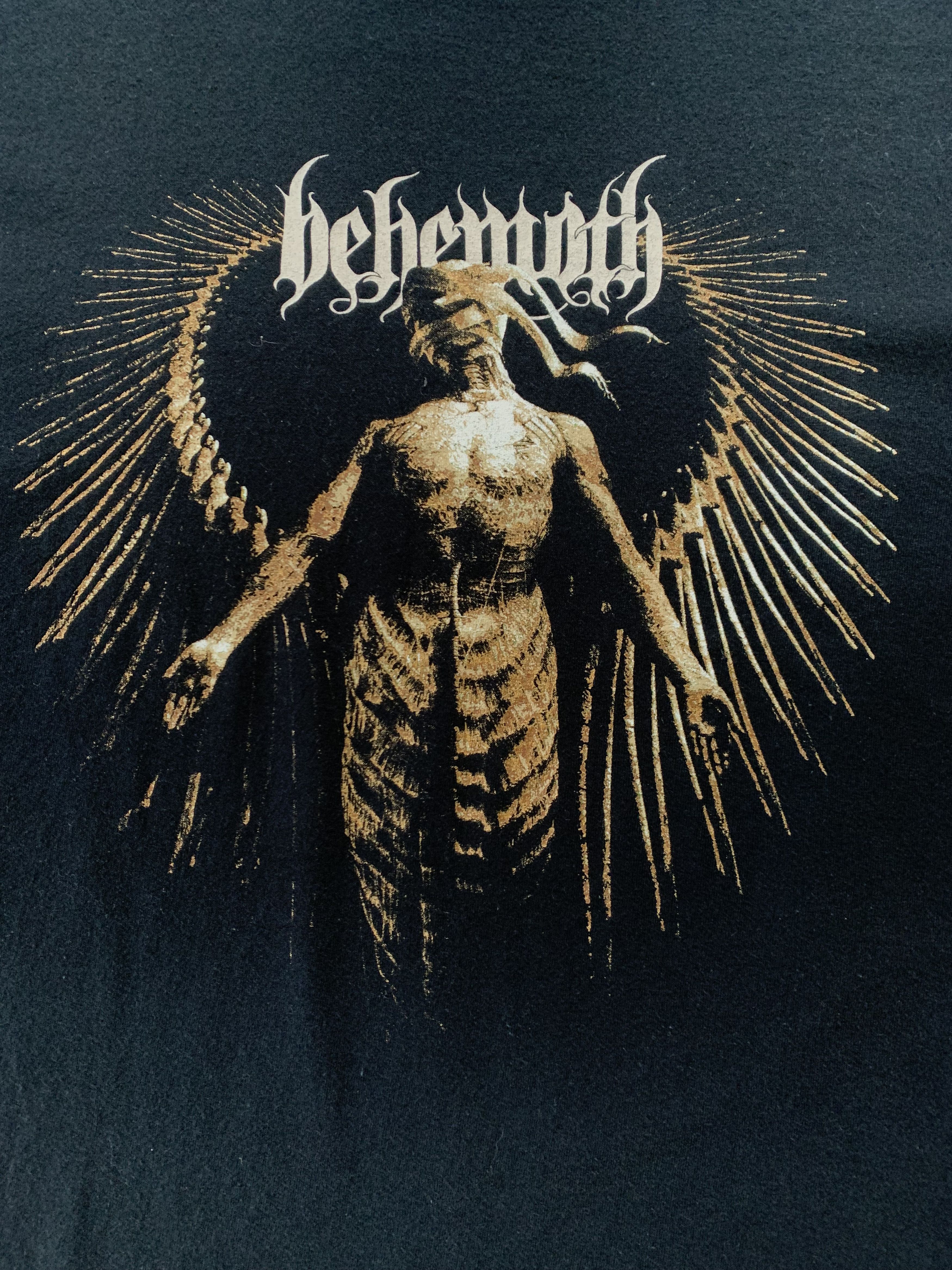 Band Tees × Gildan × Vintage Vintage Behemoth 2006 Black Metal Band T-Shirt Size US L / EU 52-54 / 3 - 6 Thumbnail