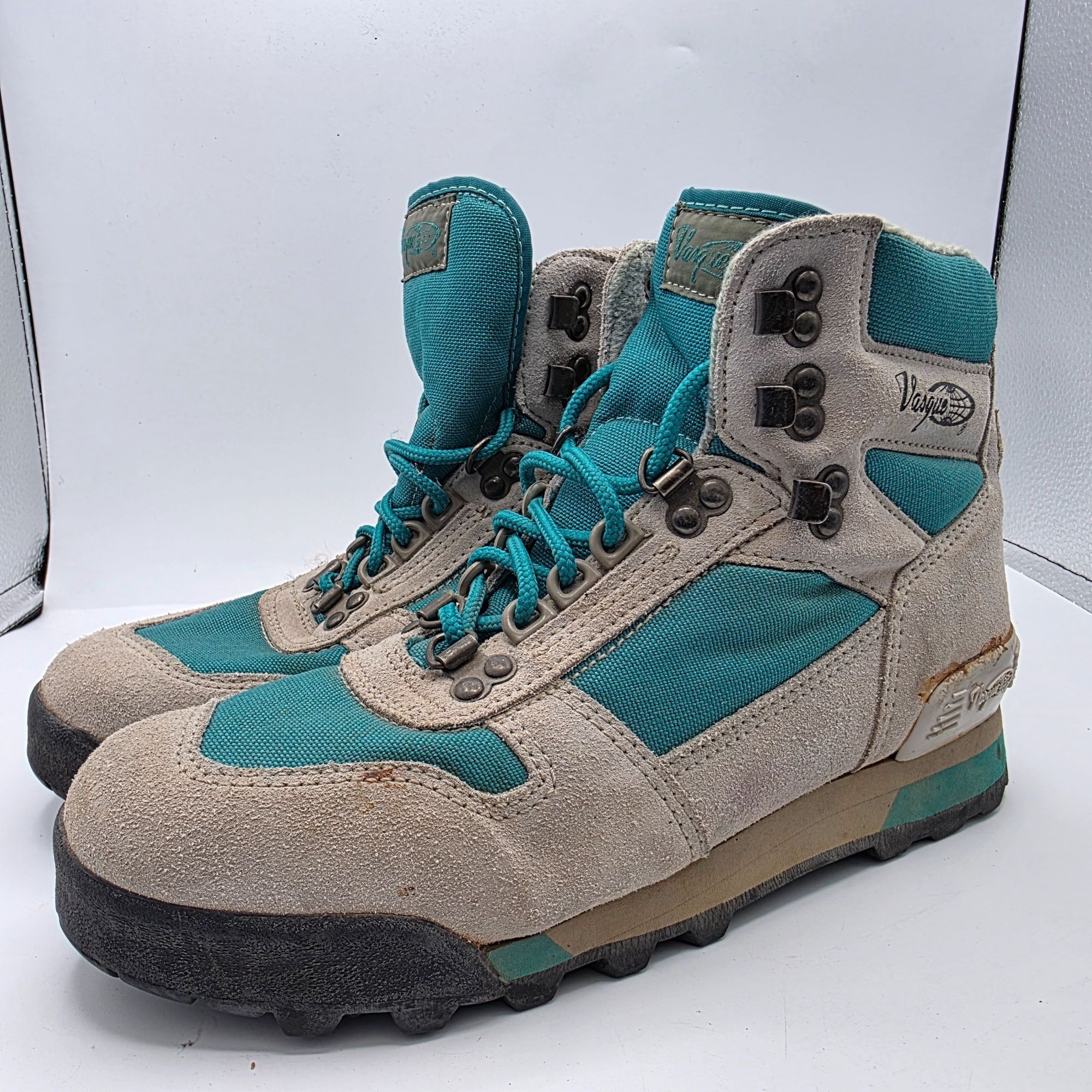 Vasque Vintage Vasque Womens Size 9 Hiking Boots Nubuck Brown Teal Size US 9 / IT 39 - 4 Thumbnail