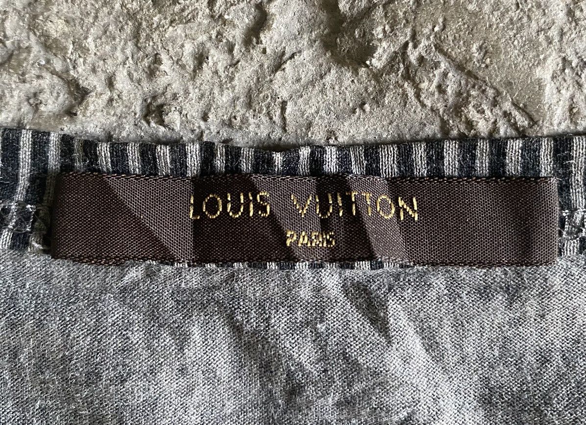 Louis Vuitton LV x Kim Jones FW’12 V-Logo Stripe Tee Size US XL / EU 56 / 4 - 6 Thumbnail
