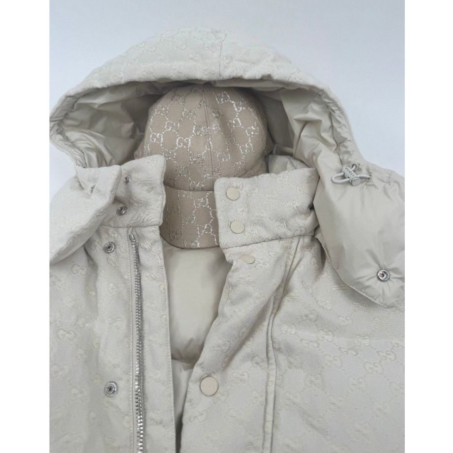 Gucci Gucci Gardenia Silver Canvas Monogram Rush Baseball Hat Size ONE SIZE - 3 Thumbnail