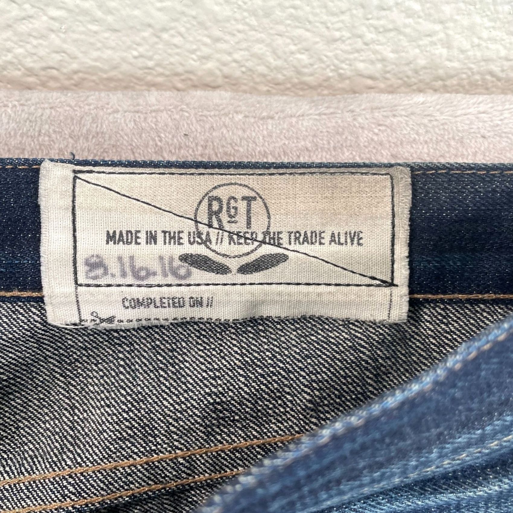 Rogue Territory Rogue Territory Jeans SK Men 32x36 15.25oz Selvedge Japanese Denim 6 Pocket Slim Straight Blue repeated? Size US 32 / EU 48 - 2 Thumbnail