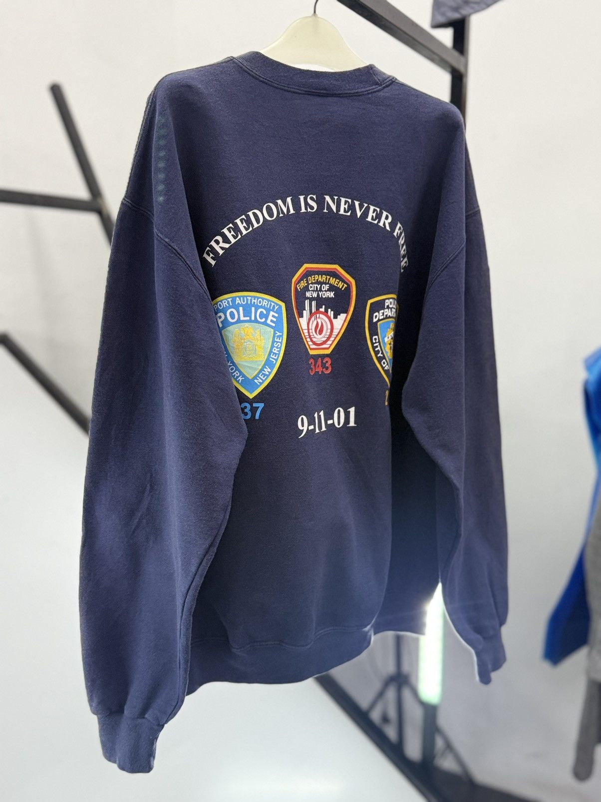 Vintage 🔥 Tribute FDNY NYPD Port Authority Memory NYC 1st Responders Size US M / EU 48-50 / 2 - 7 Thumbnail