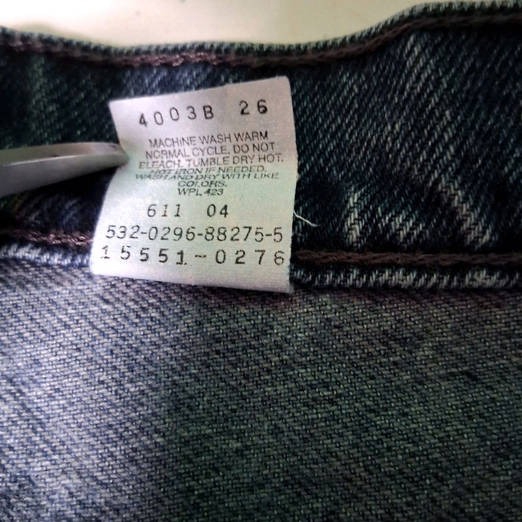 Levi's VINTAGE Levi's 551 Jeans Women Size 14 Med Relaxed Fit Tapered Leg Blue Denim Jeans 5-Pocket Womens 90s USA Made Size 36" / US 14 / IT 50 - 5 Thumbnail