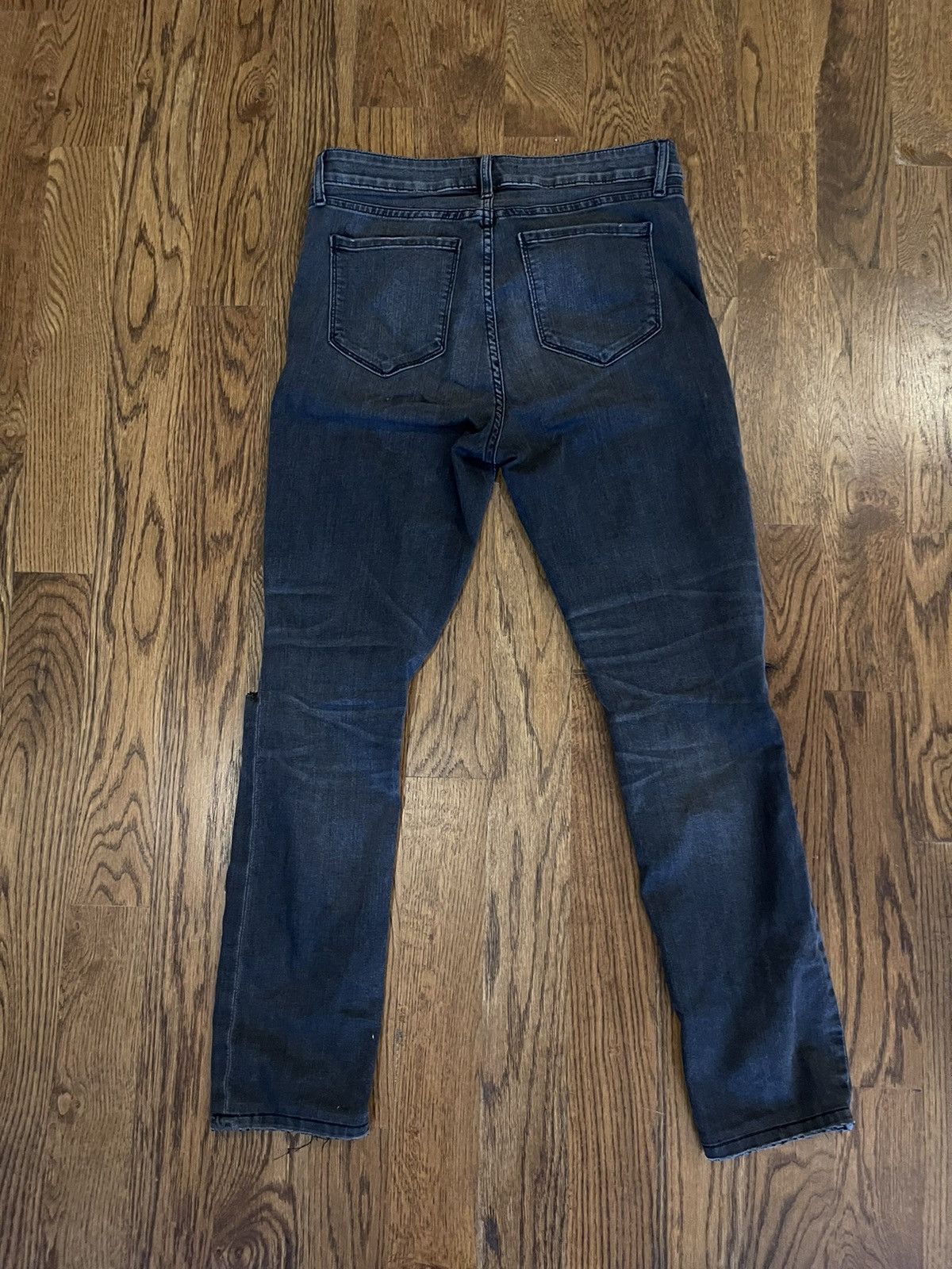 MONFRERE Monfrère Greyson Distressed Skinny Jeans 31x32 Size US 31 - 4 Thumbnail