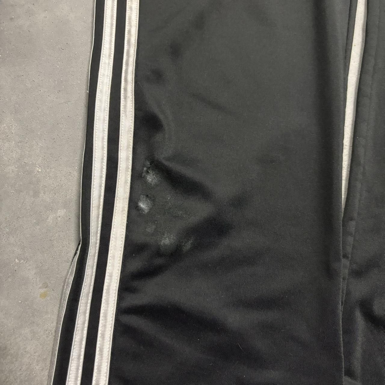 Adidas × Vintage Crazy Vintage Y2K/2000s Black Adidas Striped Essential Sweatpants! Size US 28 / EU 44 - 6 Thumbnail