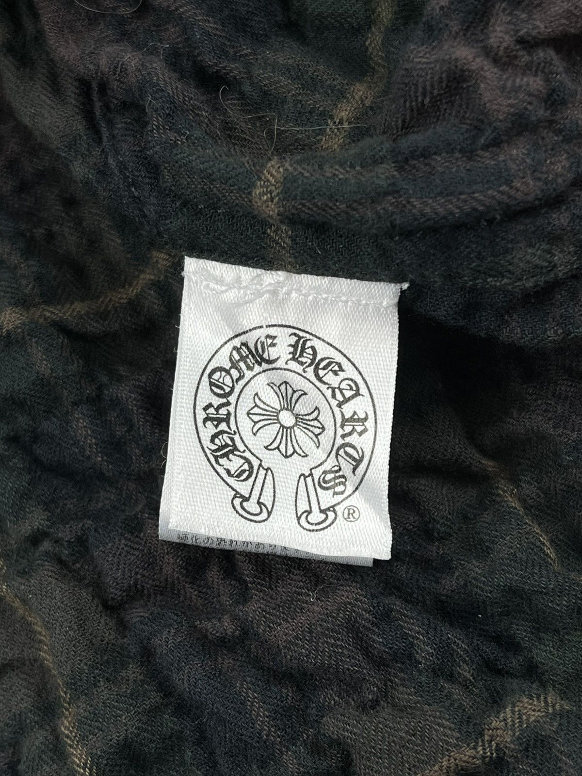 Chrome Hearts Chrome Hearts Leather Fleur Patch Plaid Flannel Button Up Size US M / EU 48-50 / 2 - 9 Thumbnail