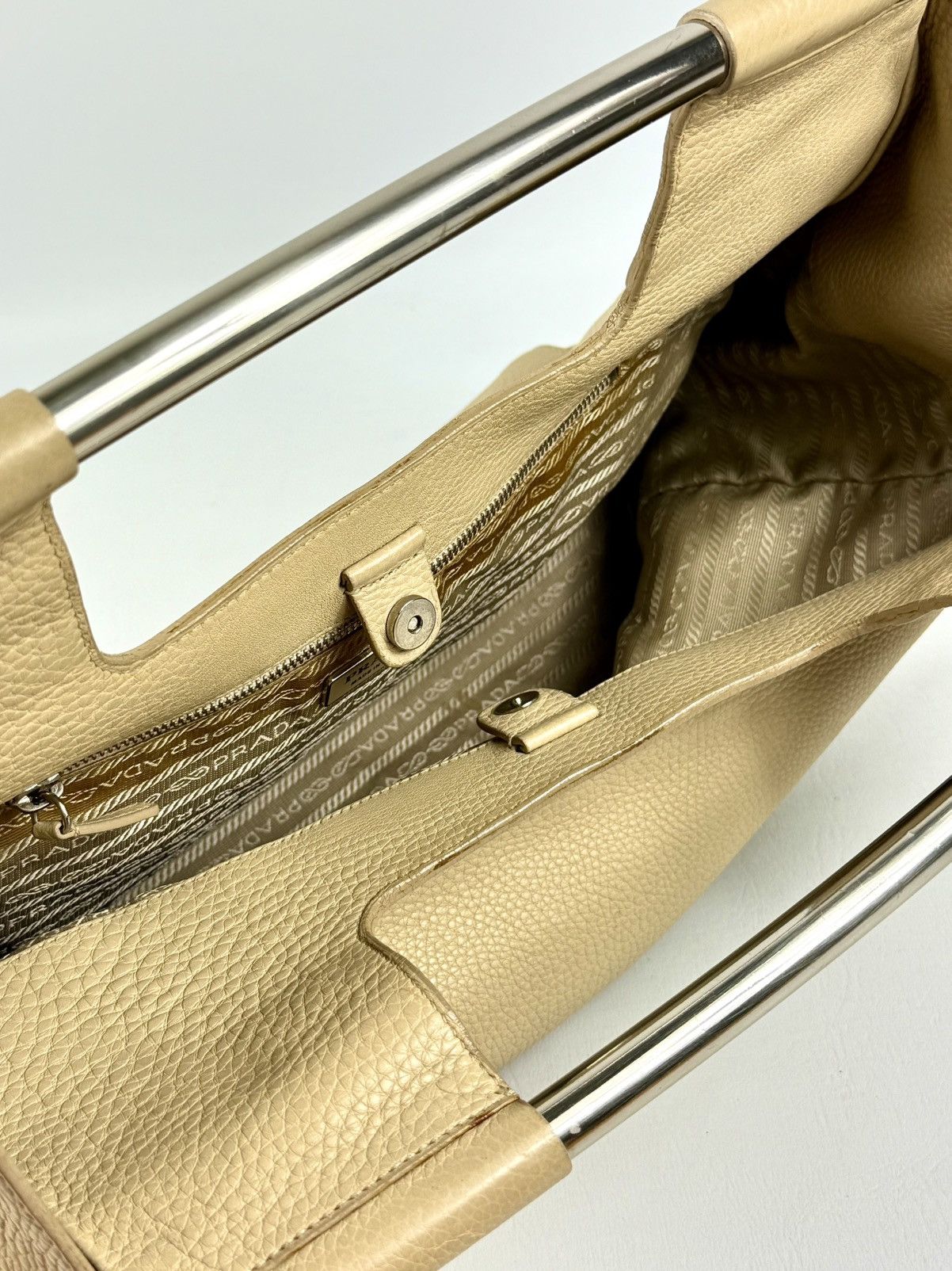 Prada Prada - Miuccia - SS/03 - Metal Handle Bar - Large Tote Size ONE SIZE - 9 Thumbnail
