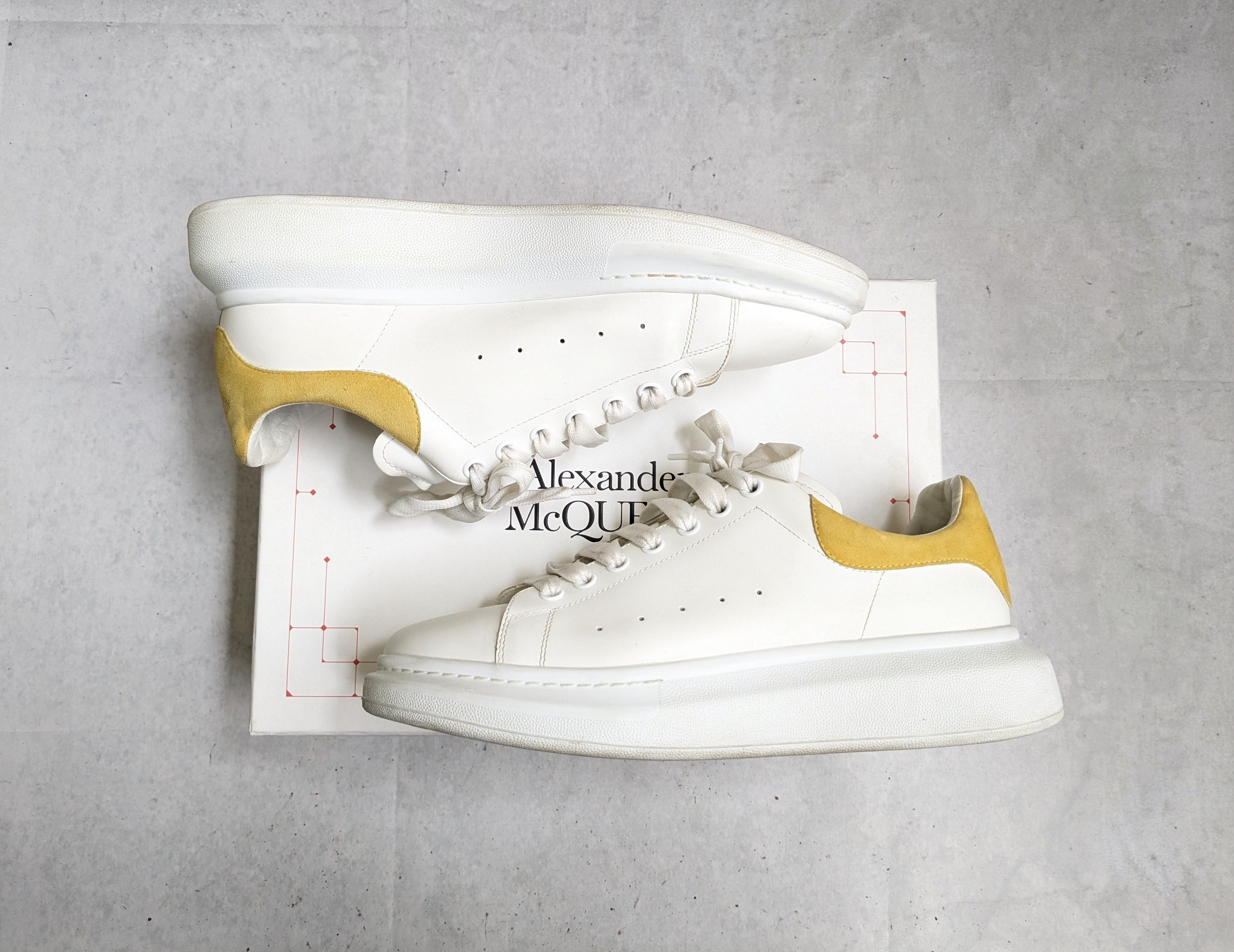 Alexander McQueen Alexander McQueen Oversized Larry Sneakers White Yellow 12 Size US 12 / EU 45 - 1 Thumbnail